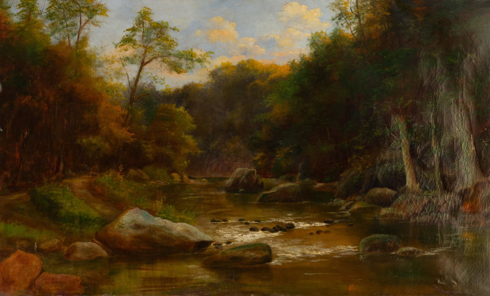 Large 19th Century Hudson River School Painting (1 of 4)