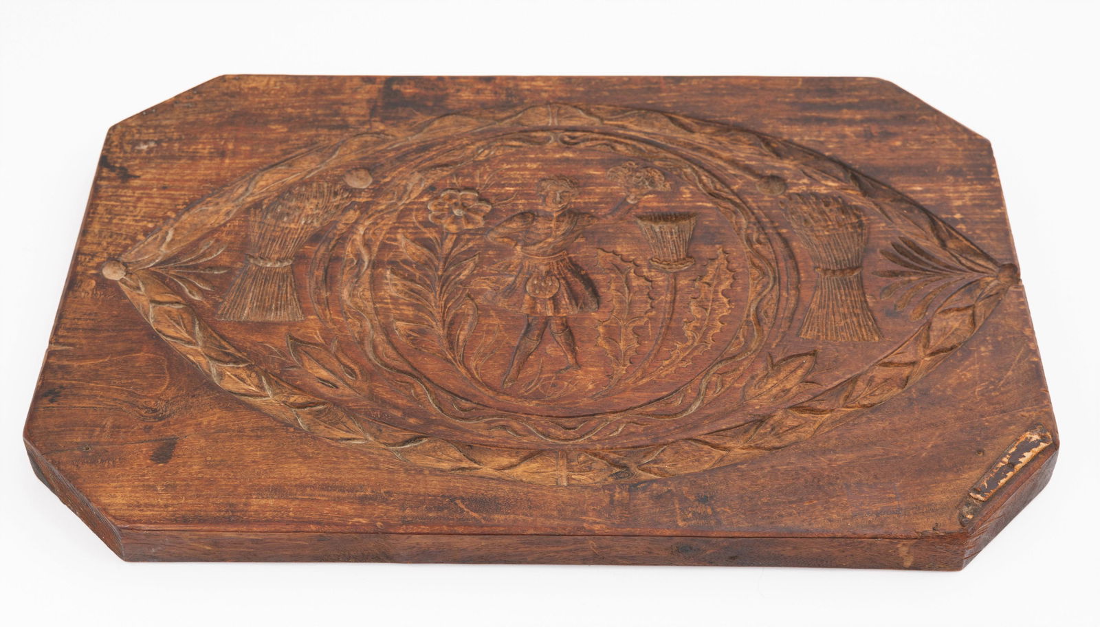 Early 19th Century Carved Wood Cookie Board (1 of 7)