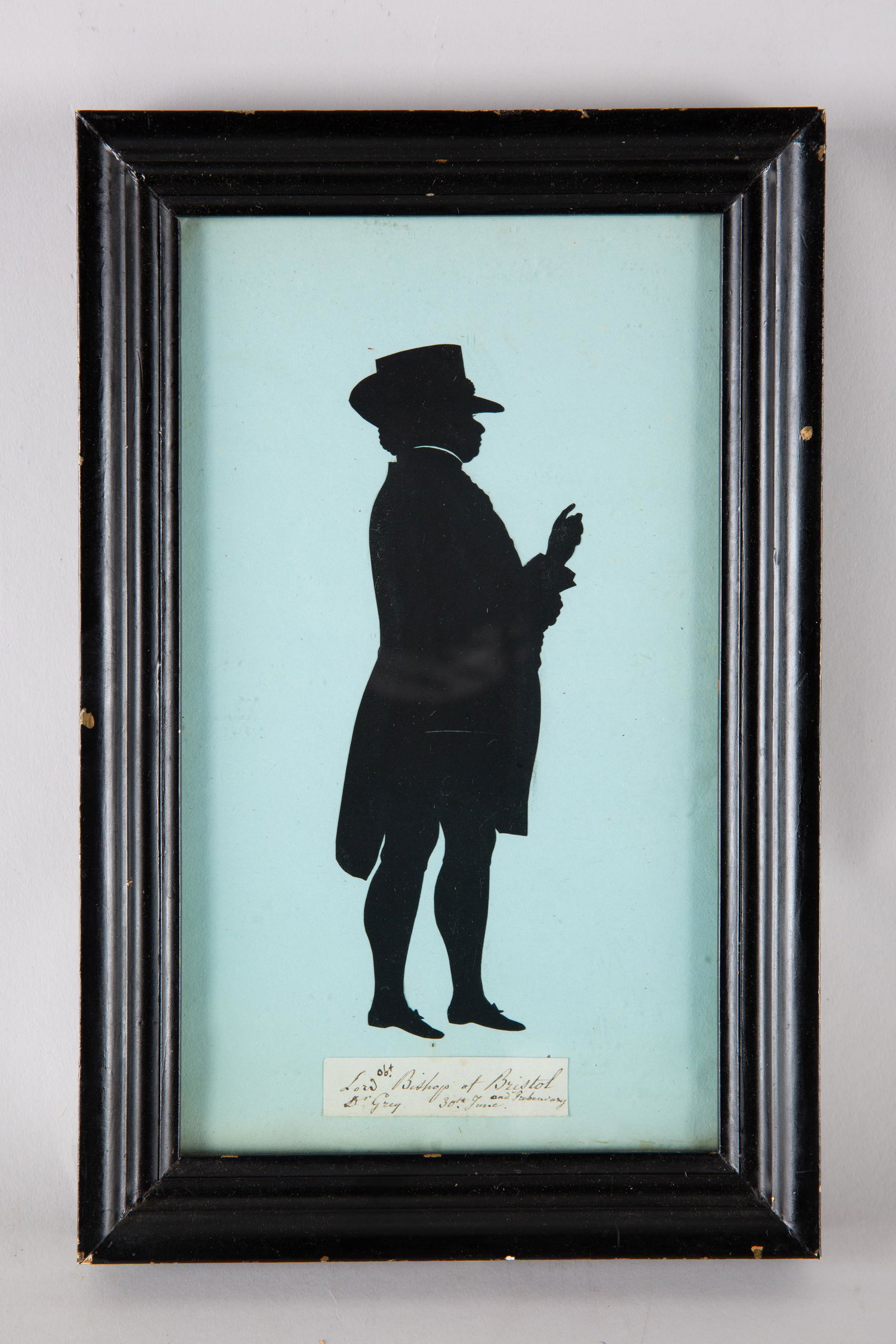 Antique Full Length Silhouette of Lord Bishop of (1 of 5)