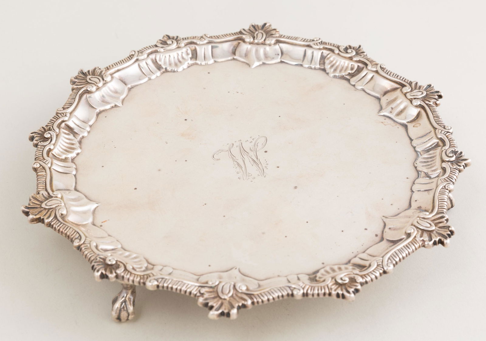 Georgian Sterling Silver Salver by Elizabeth Cooke (1 of 7)
