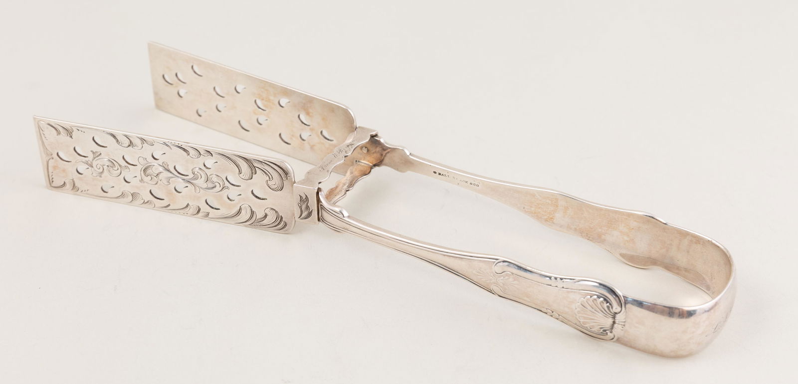 Ball, Black & Co. Coin Silver Asparagus Tongs (1 of 7)