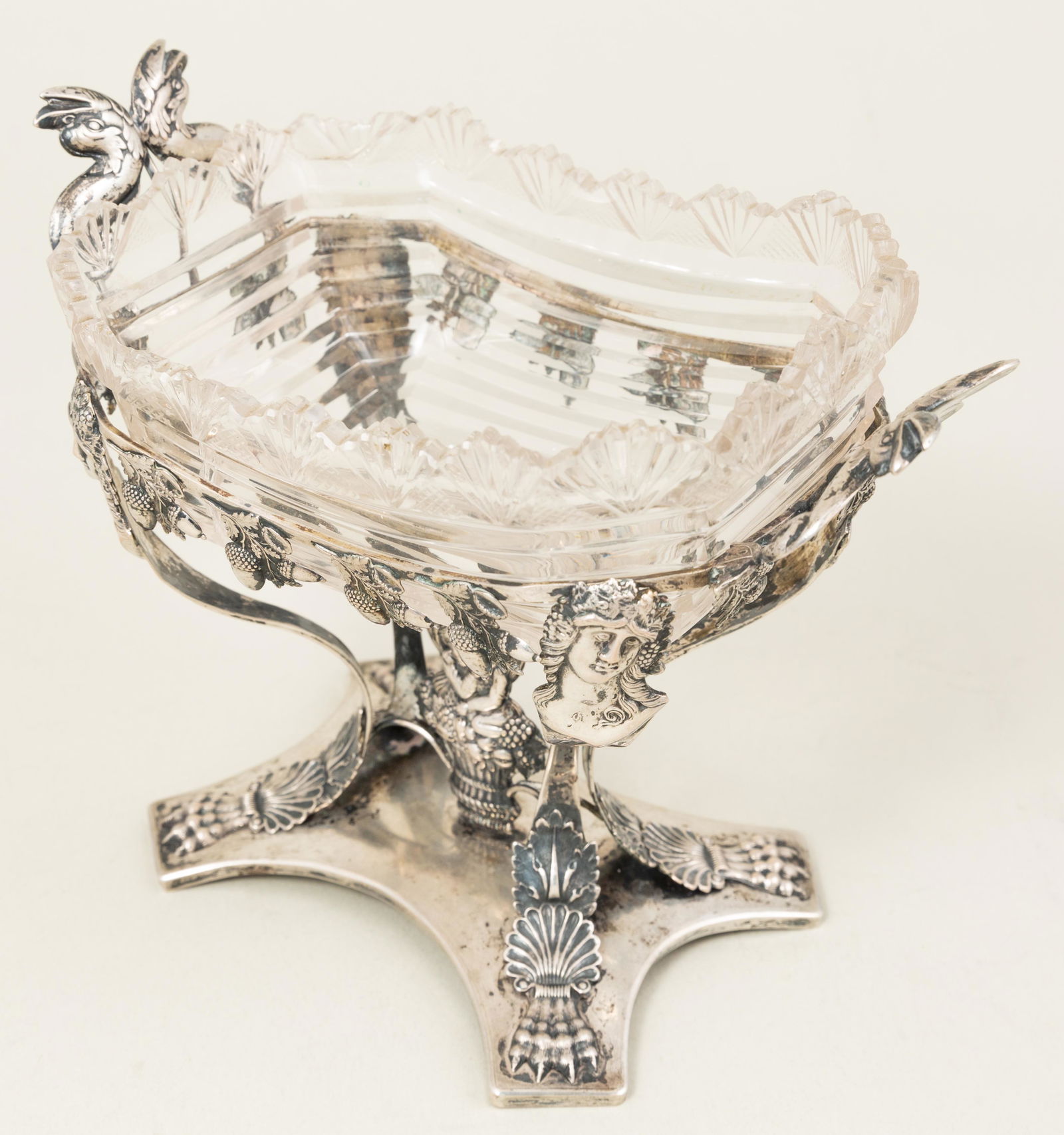 Early Continental Silver & Glass Compote (1 of 9)
