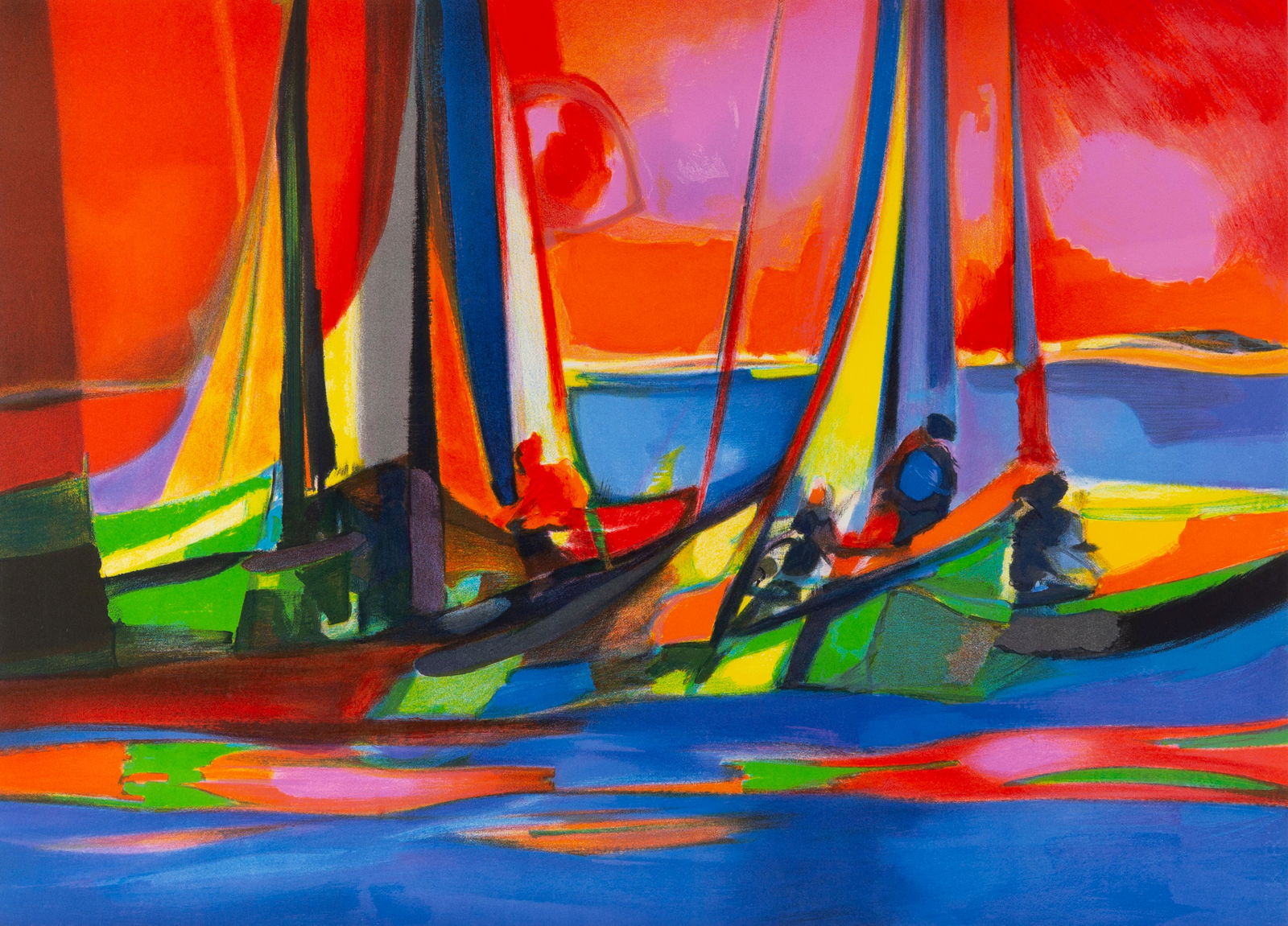 Marcel Mouly, Yachtsmen Litho (1 of 4)