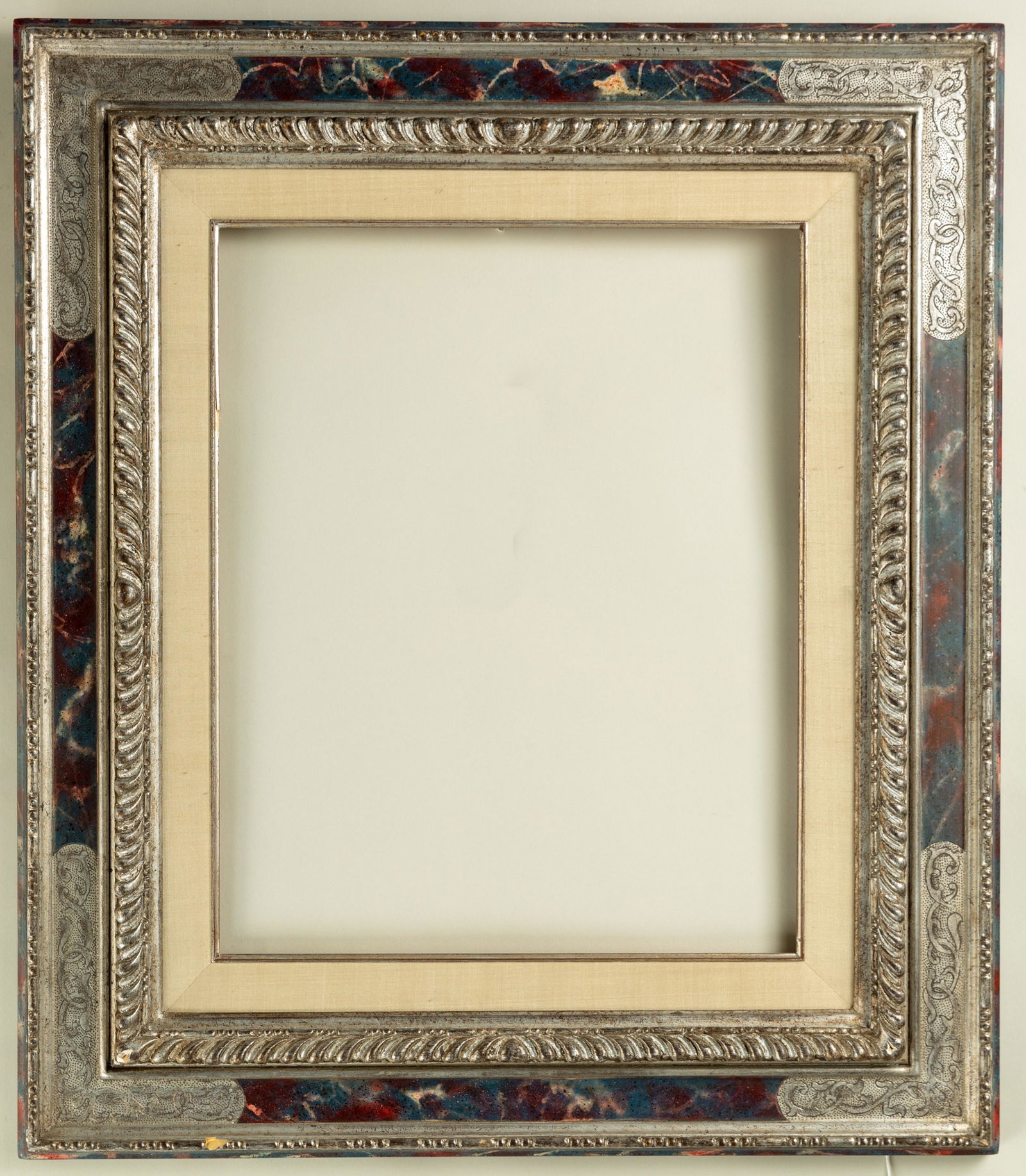 Custom Faux Marble Silver Leaf Frame (1 of 3)
