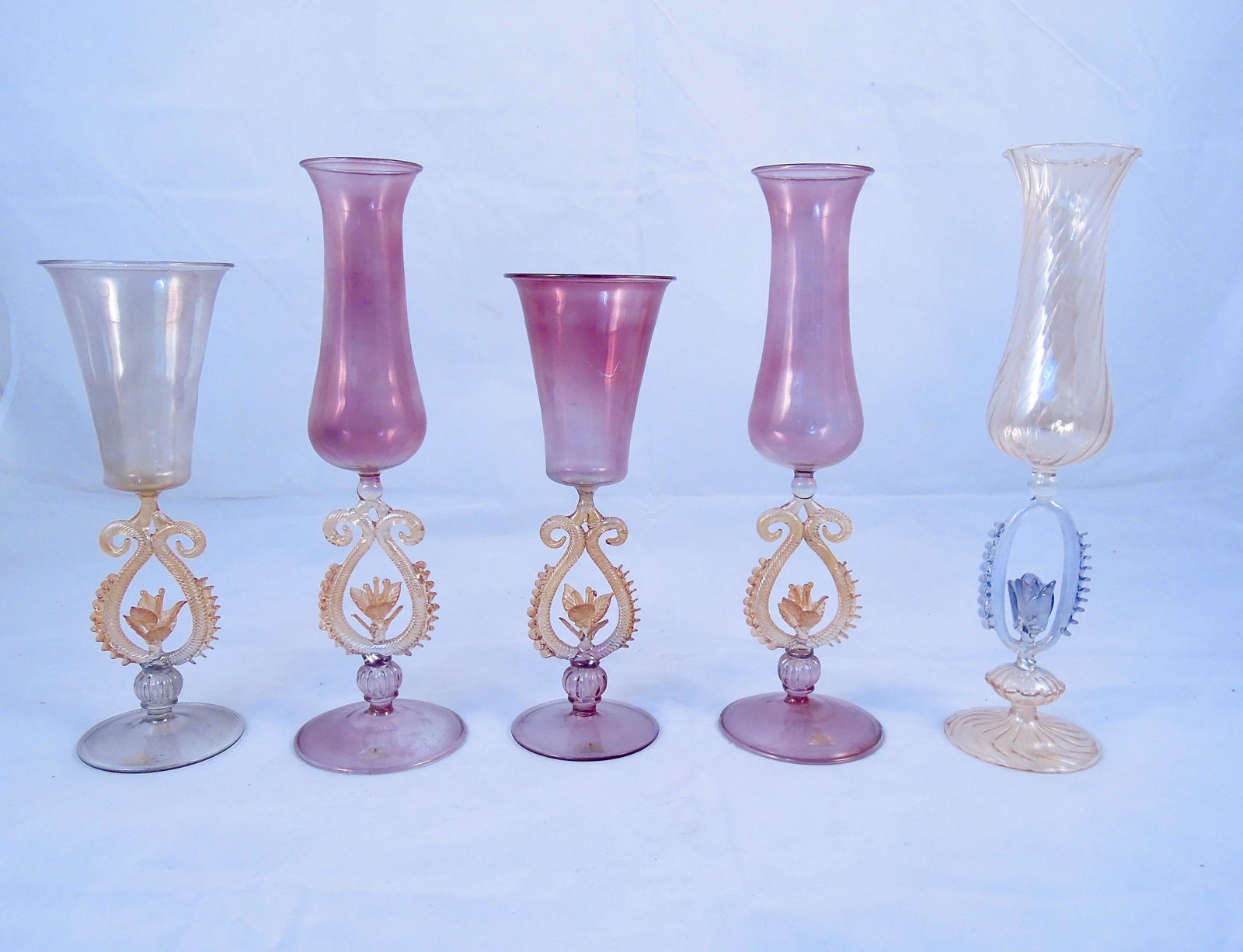 5 Venetian Glasses (1 of 6)