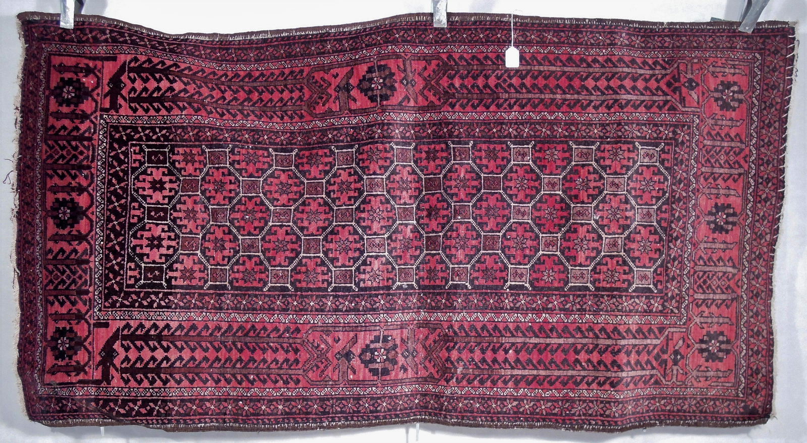 Antique Afghan Tribal Bokhara Rug (1 of 3)