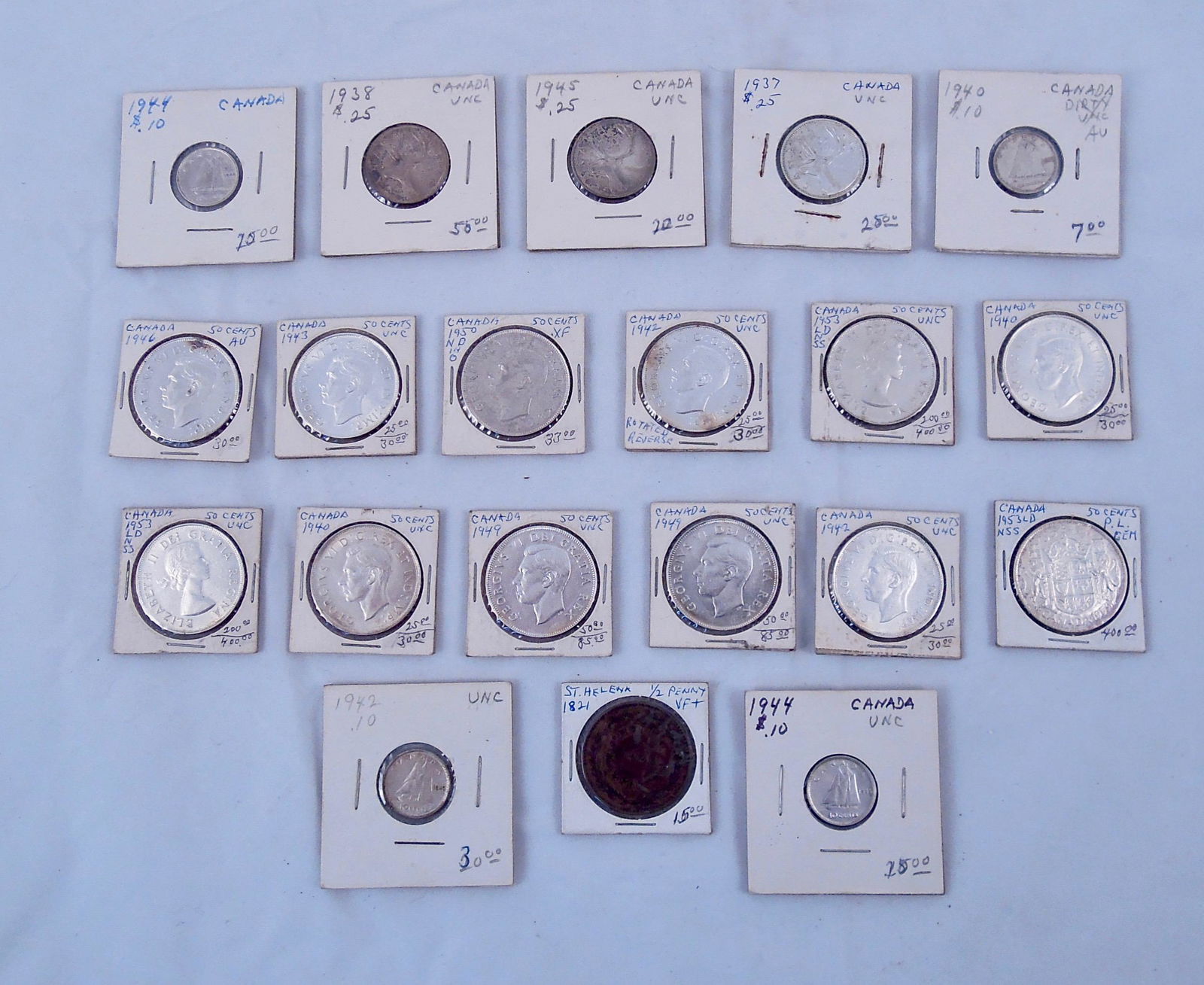 Large Lot of Canadian Silver Coins (1 of 8)