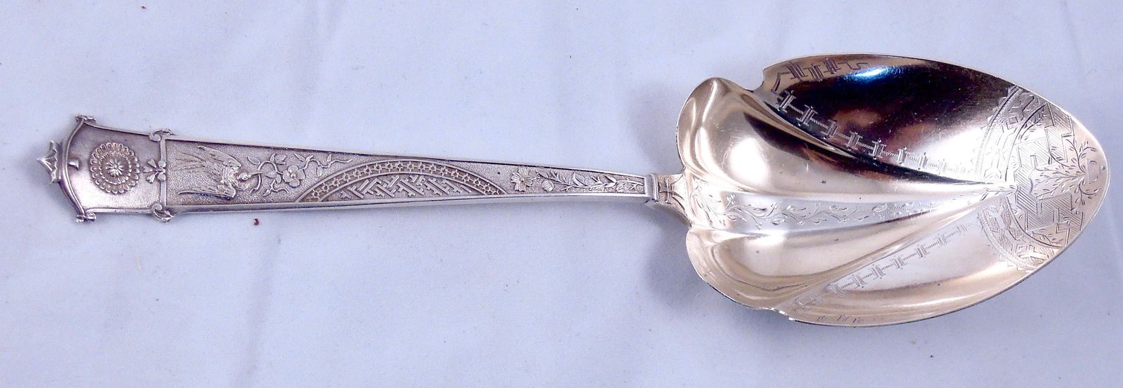 Gorham Sterling Japanese Pattern Berry Spoon (1 of 6)