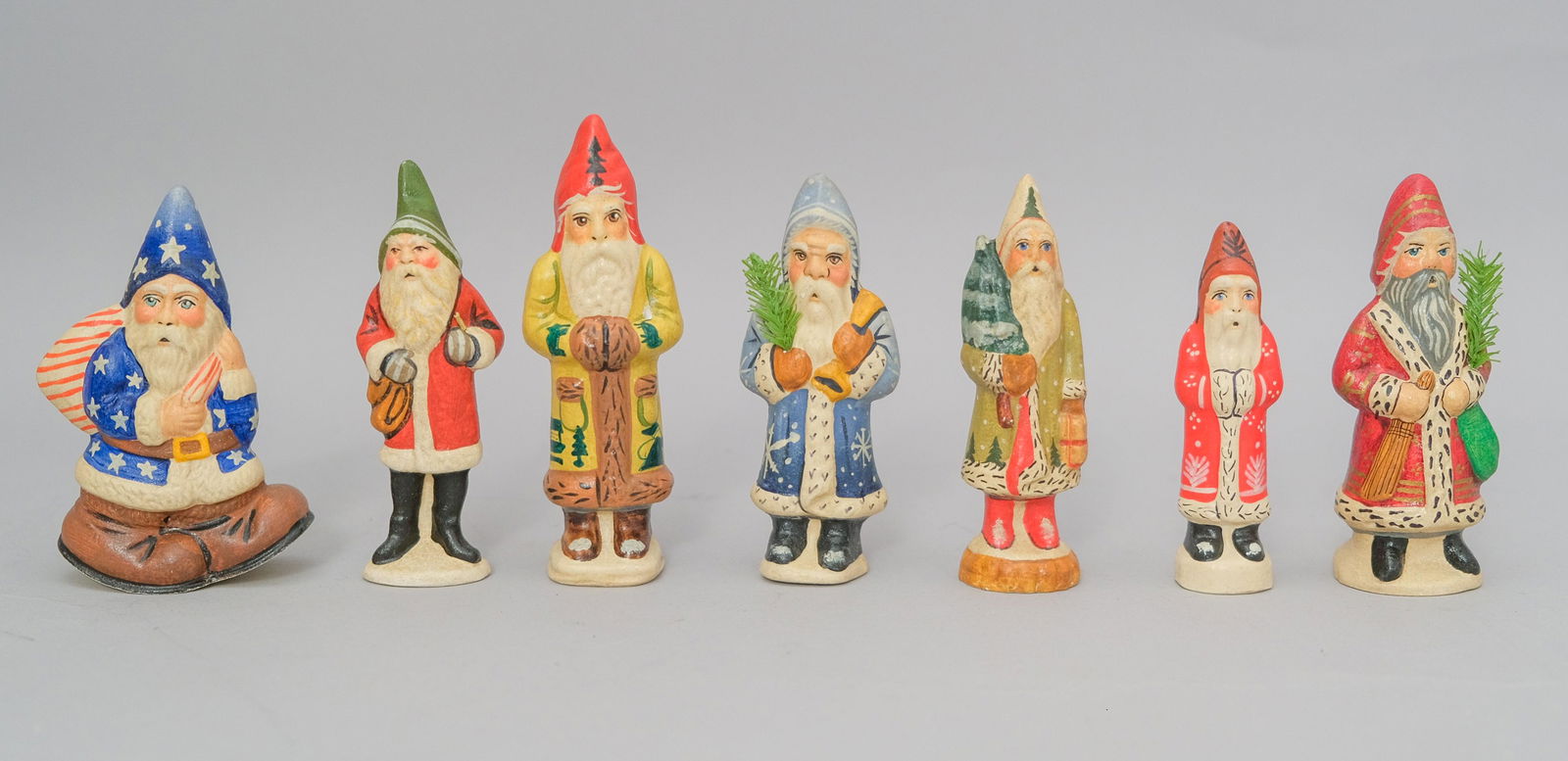 Group of Vaillancourt Folk Art Santas (1 of 6)