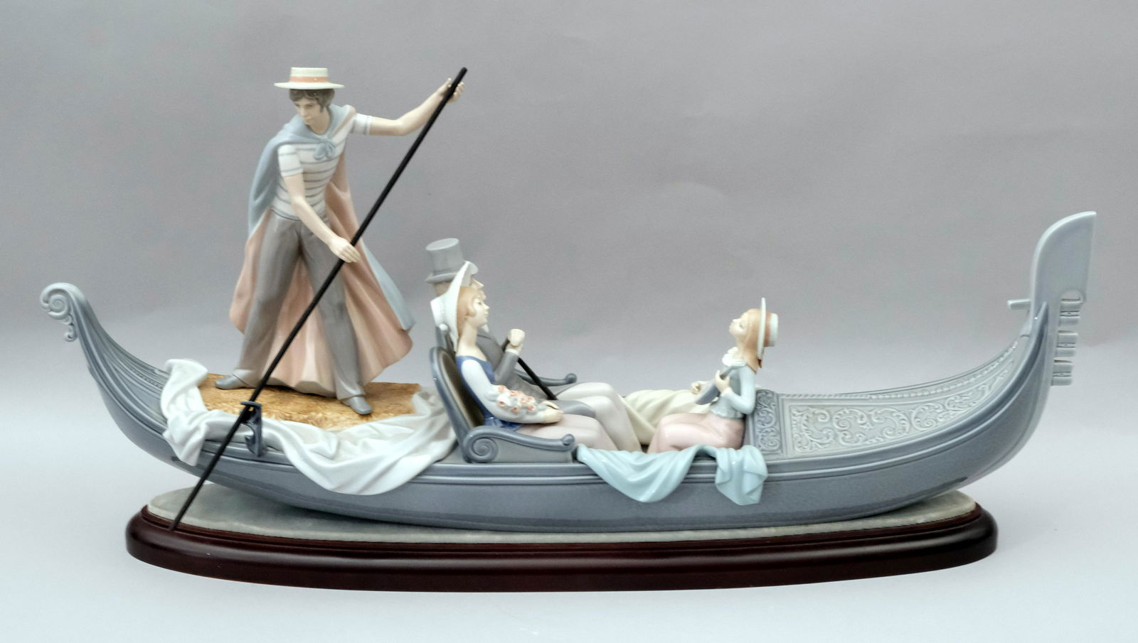 Large Lladro Porcelain Group "In the Gondola" (1 of 10)