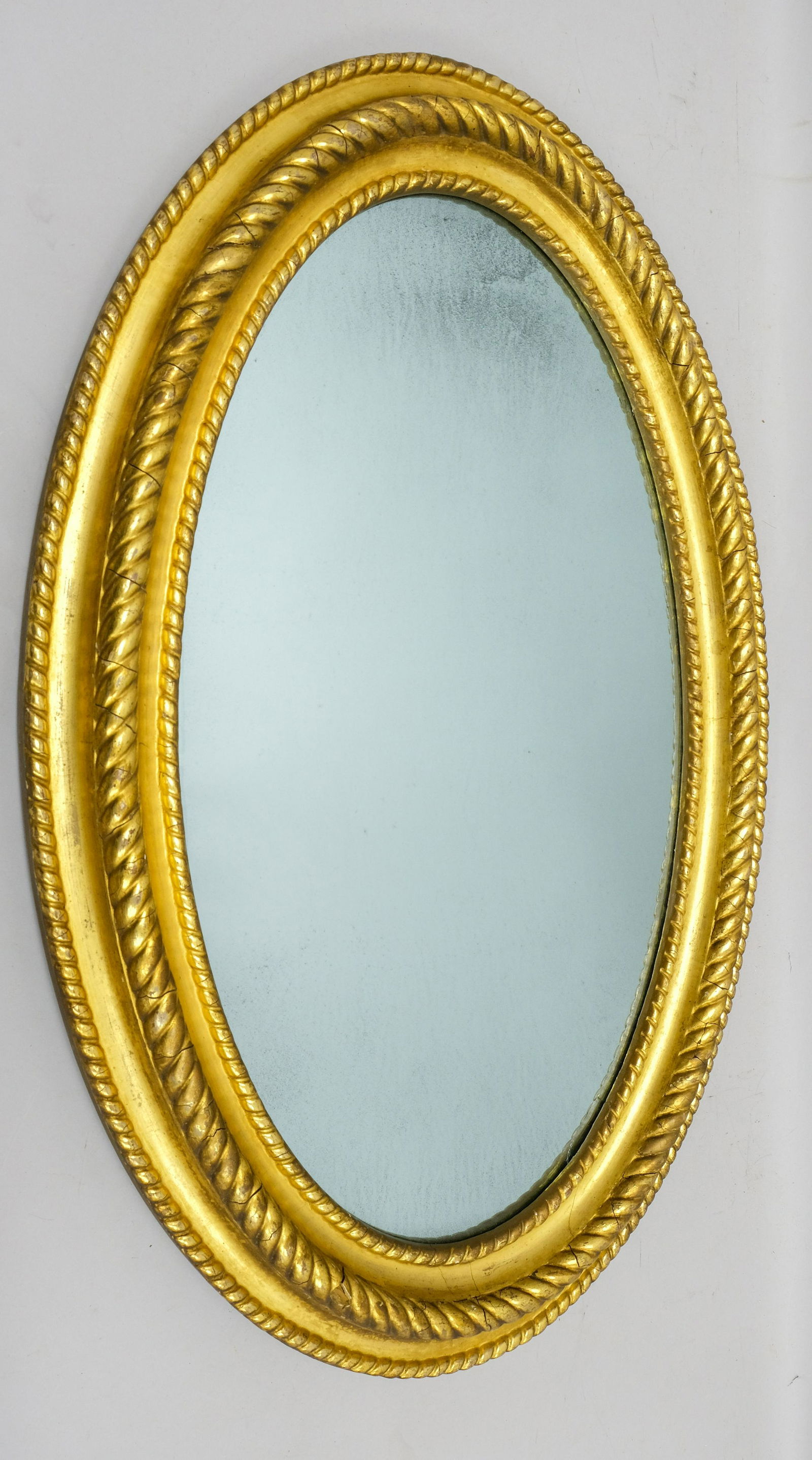 American Fine Rope Twist Oval Mirror (1 of 5)
