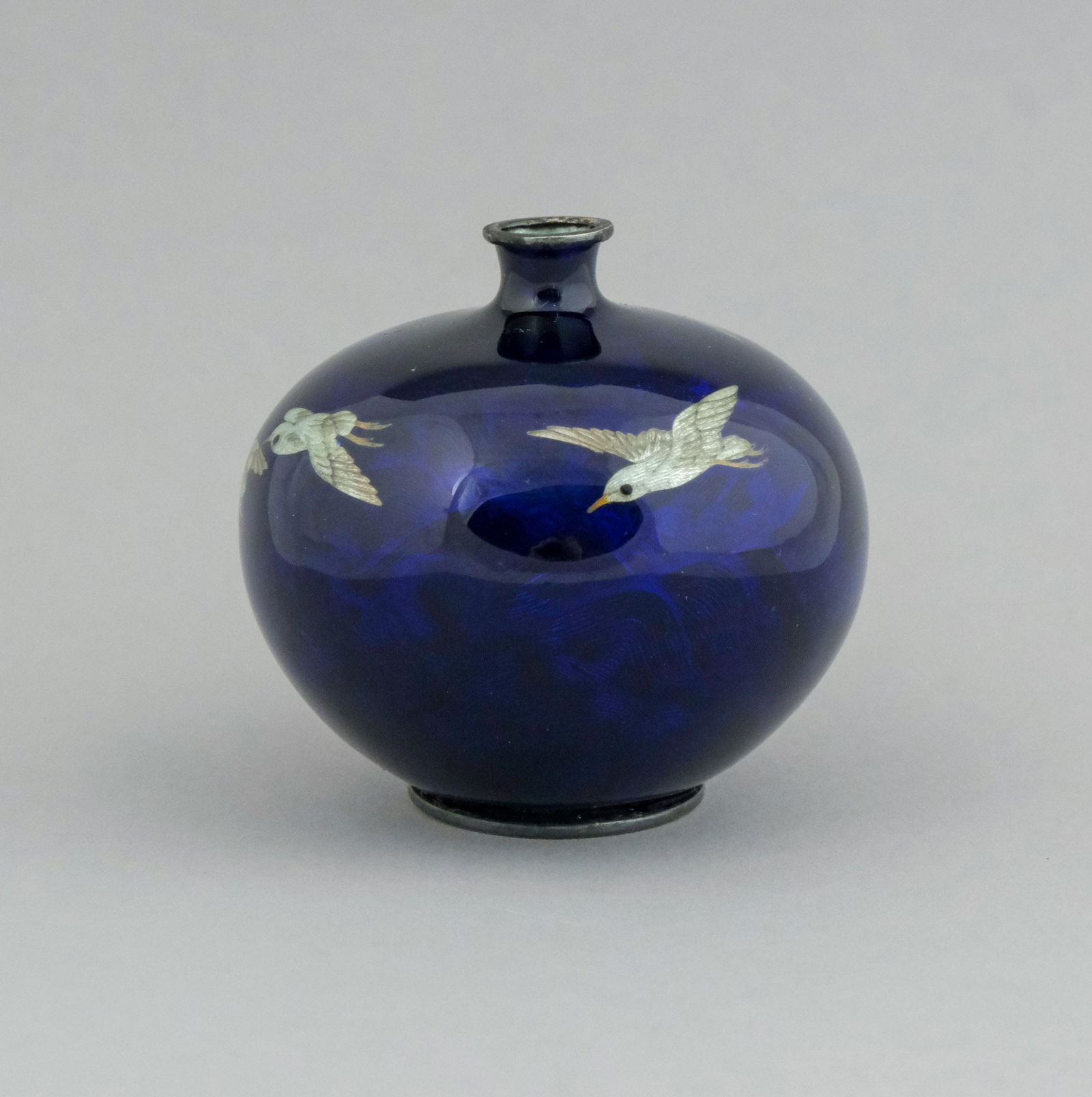 Fantastic Silver Mounted Cloisonne Cabinet Vase (1 of 8)