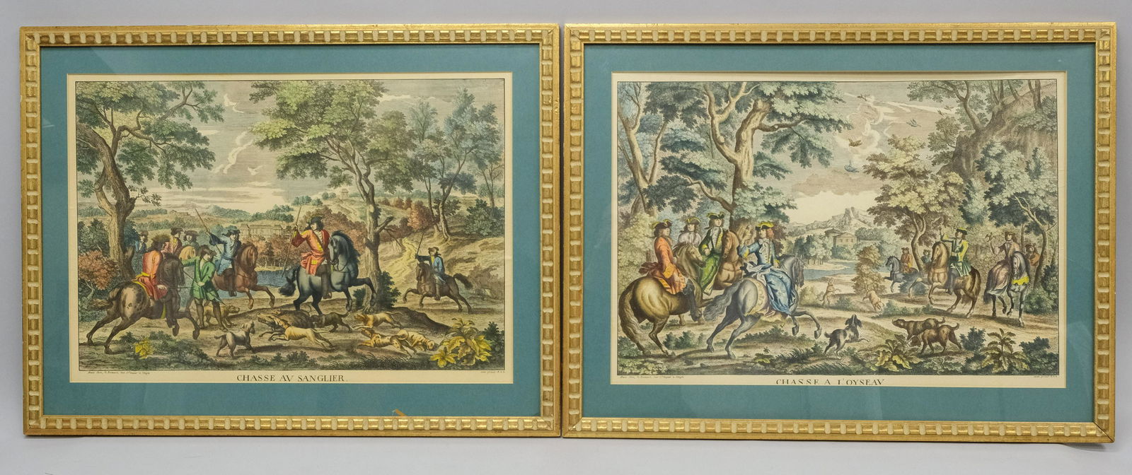 Pair of French 18th Century Hunting Prints (1 of 10)