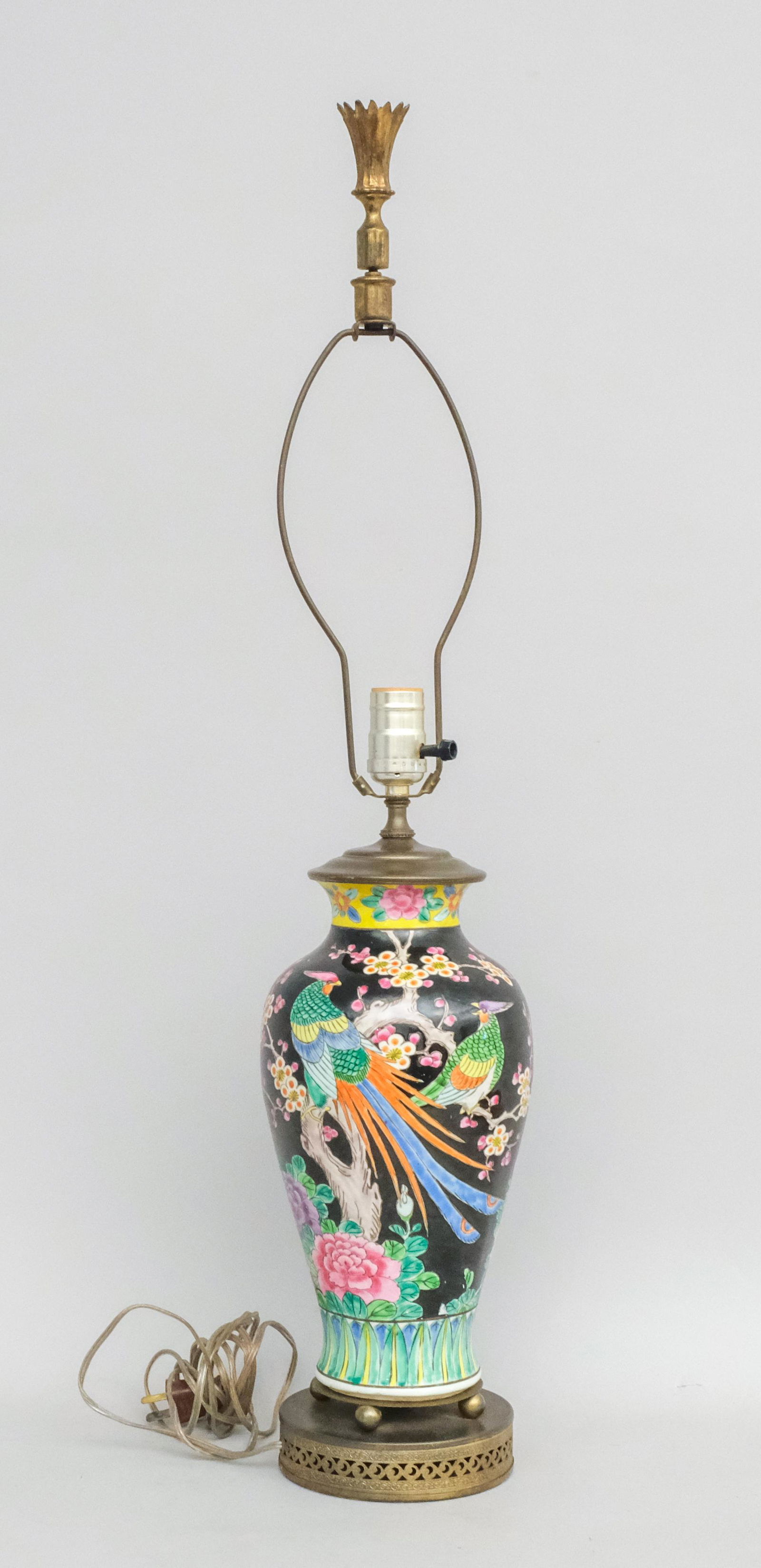 Chinese Porcelain Table Lamp (1 of 7)