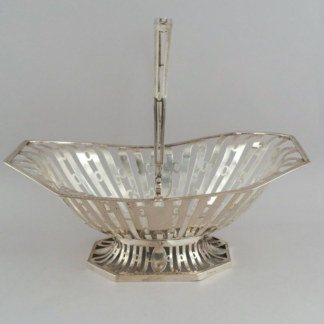Early German 800 Silver Swing Handled Basket (1 of 10)