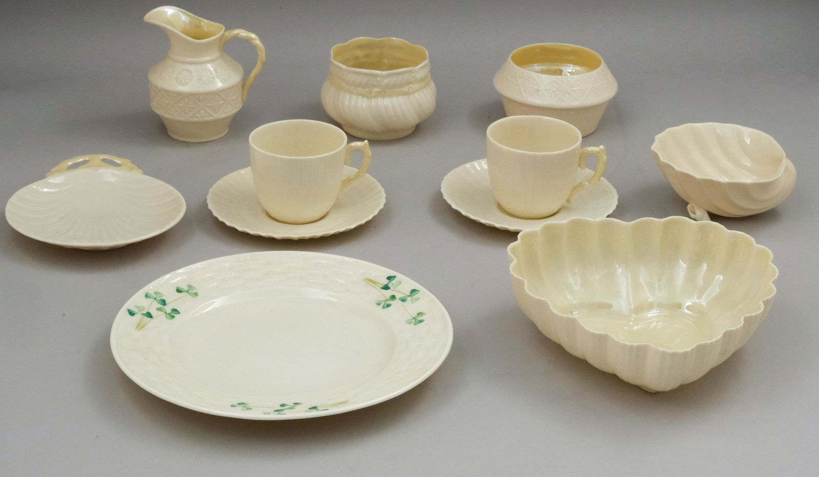 Lot of Belleek Porcelain Table Wares (1 of 8)