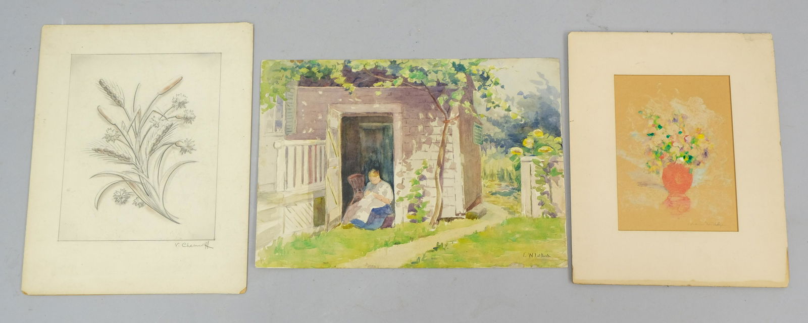 3 Works on Paper, Chernoff, Lathrop, Berthelsen (1 of 8)