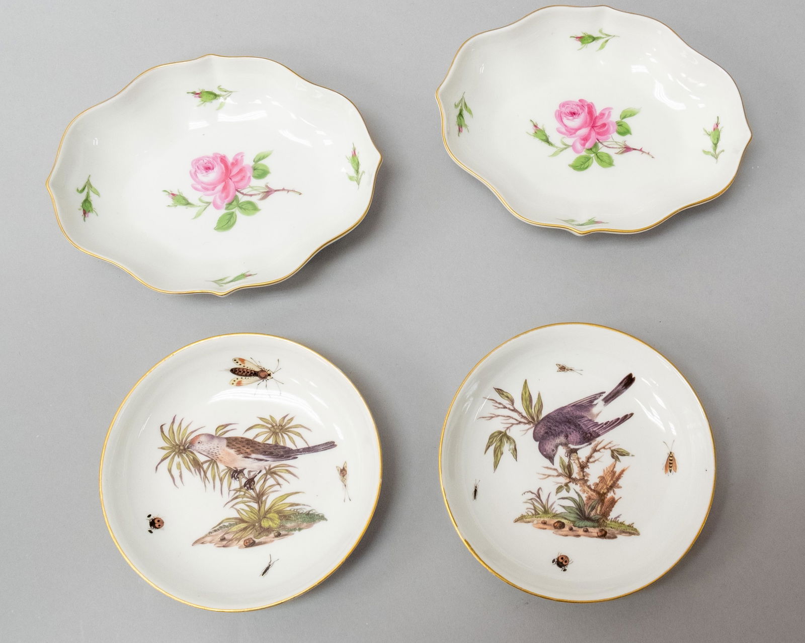 Lot of 4 Meissen Antique Porcelain Table Articles (1 of 4)