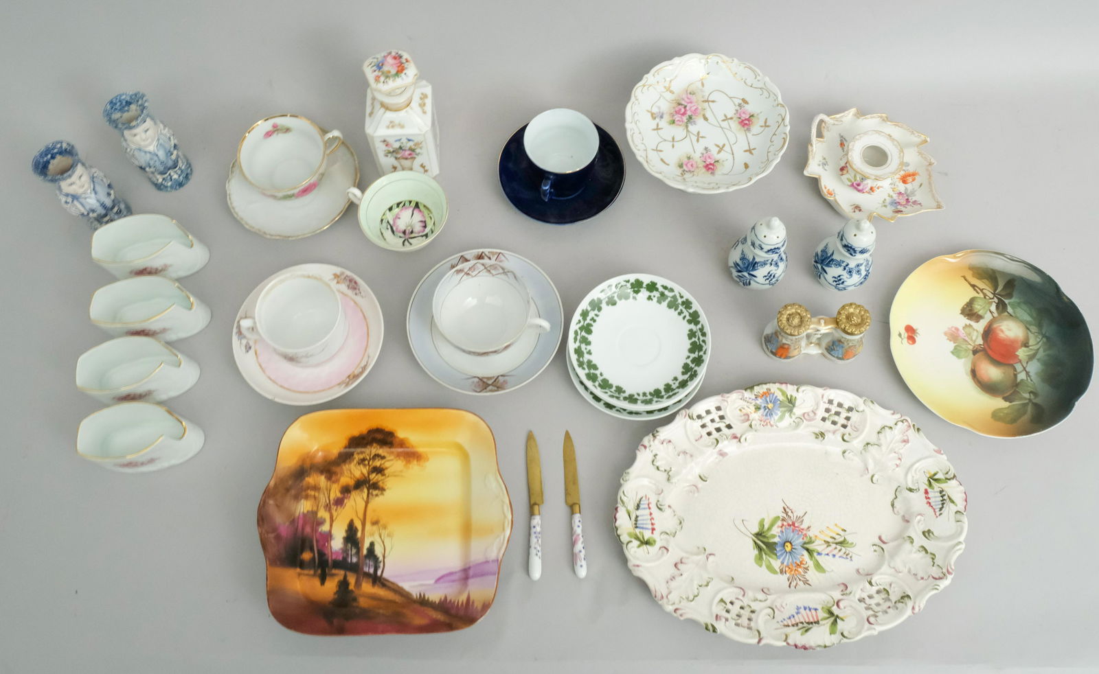 Large Group Continental Porcelain incl. Faience (1 of 5)