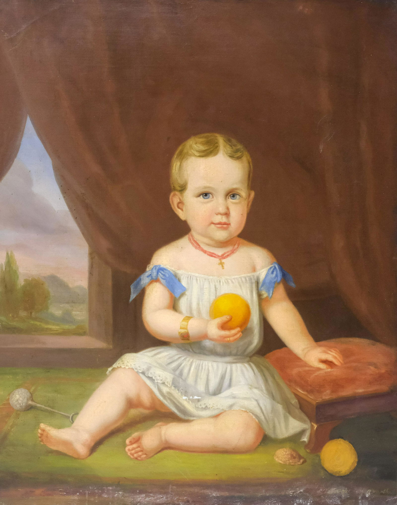 American School, Portrait of a Child With Orange (1 of 6)