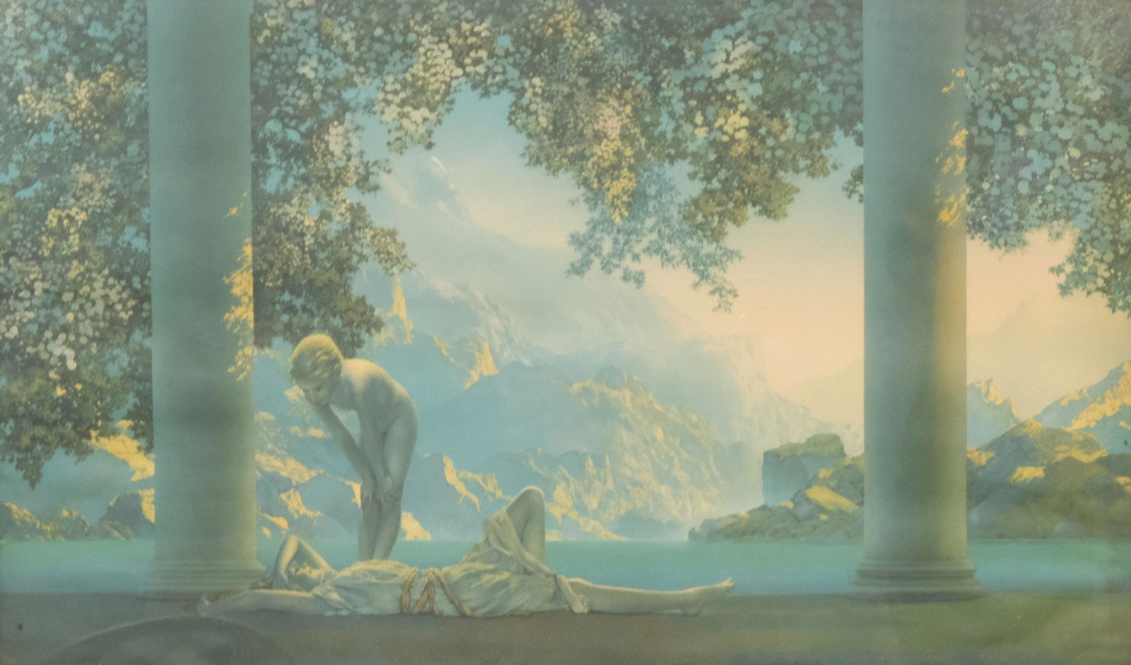 Maxfield Parrish, "Daybreak" House of Art Litho (1 of 4)