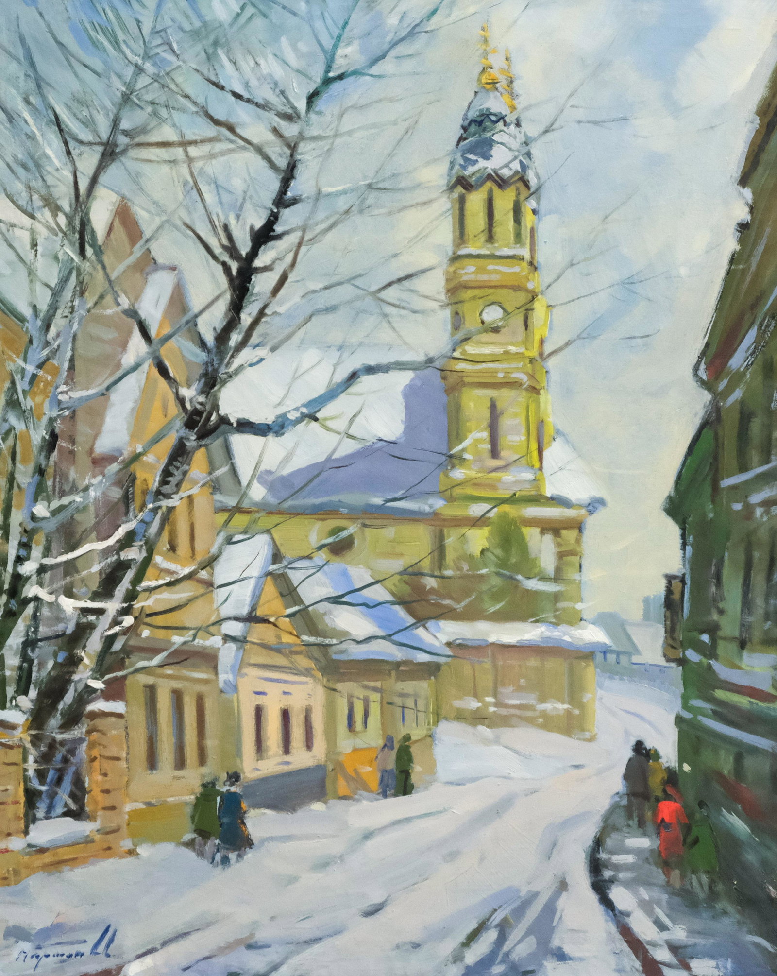 Russian Impressionist Winter Landscape (1 of 6)