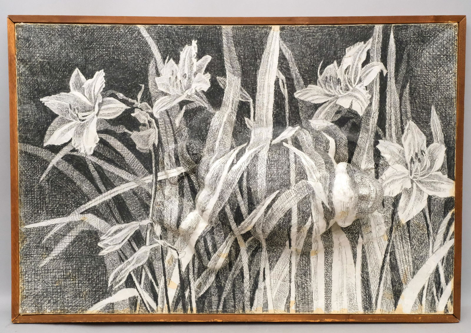 Papier Mache Mixed Media On Canvas, Frog Man (1 of 10)