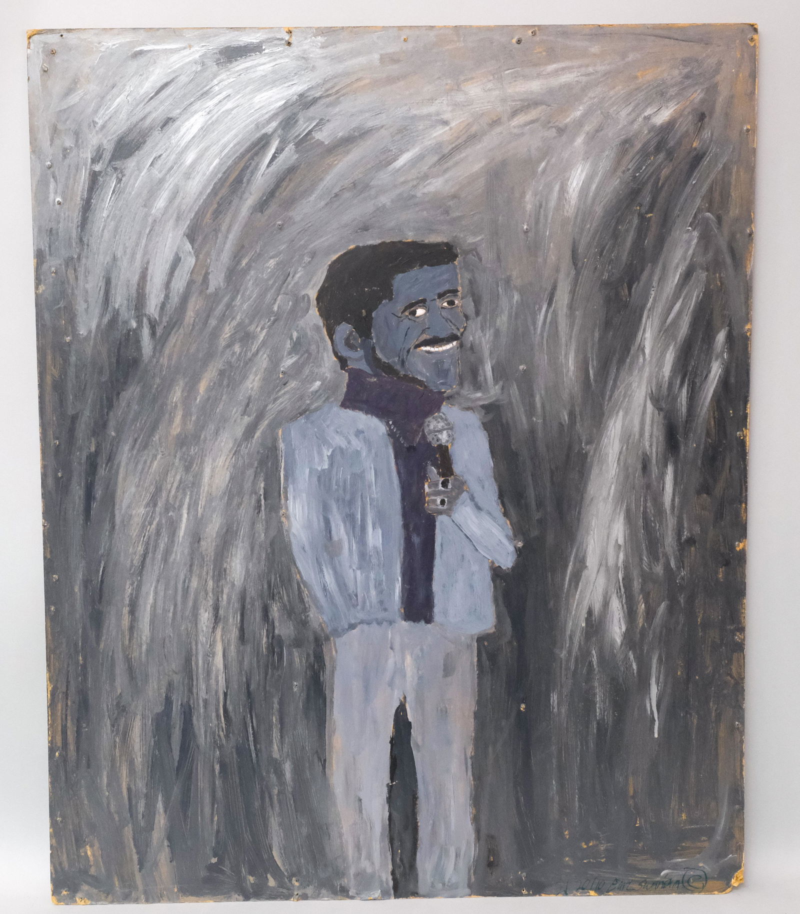 Earl Swanigan, Large Outsider Art Sammy Davis Jr. (1 of 5)