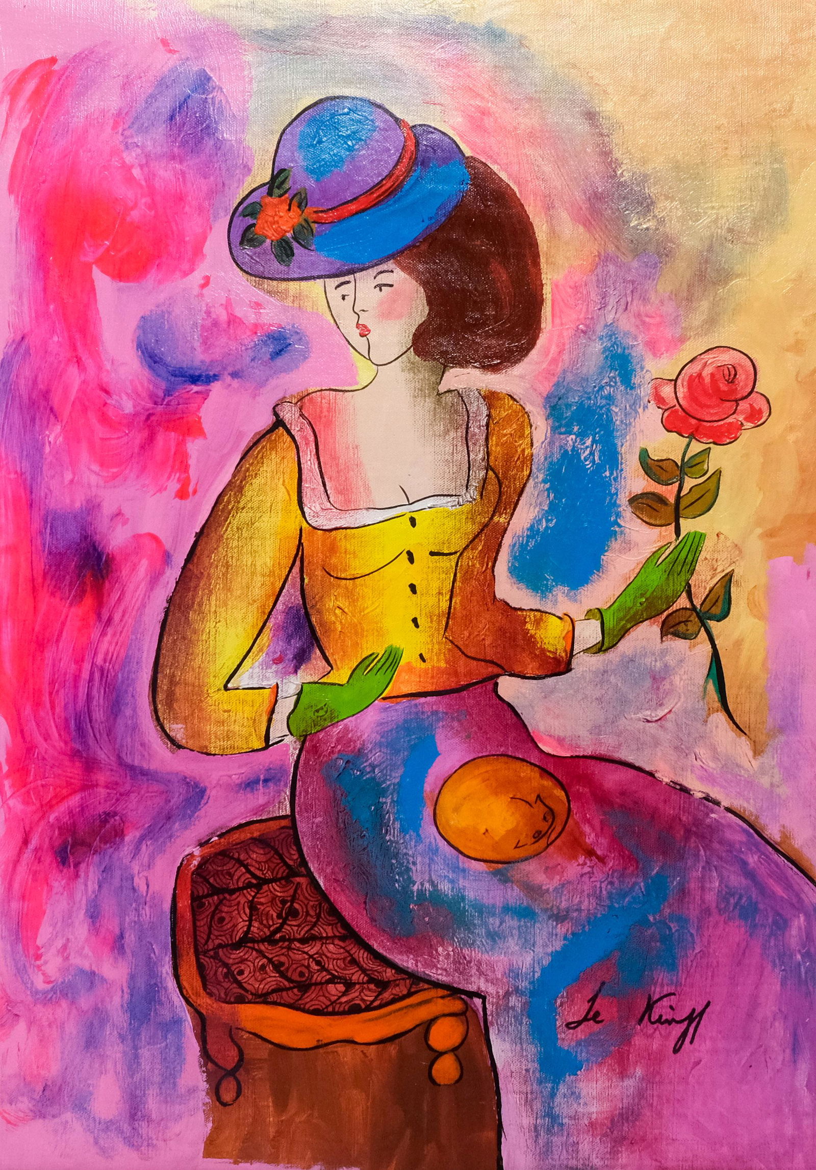 Linda Le Kinff, Lady in Yellow (1 of 6)