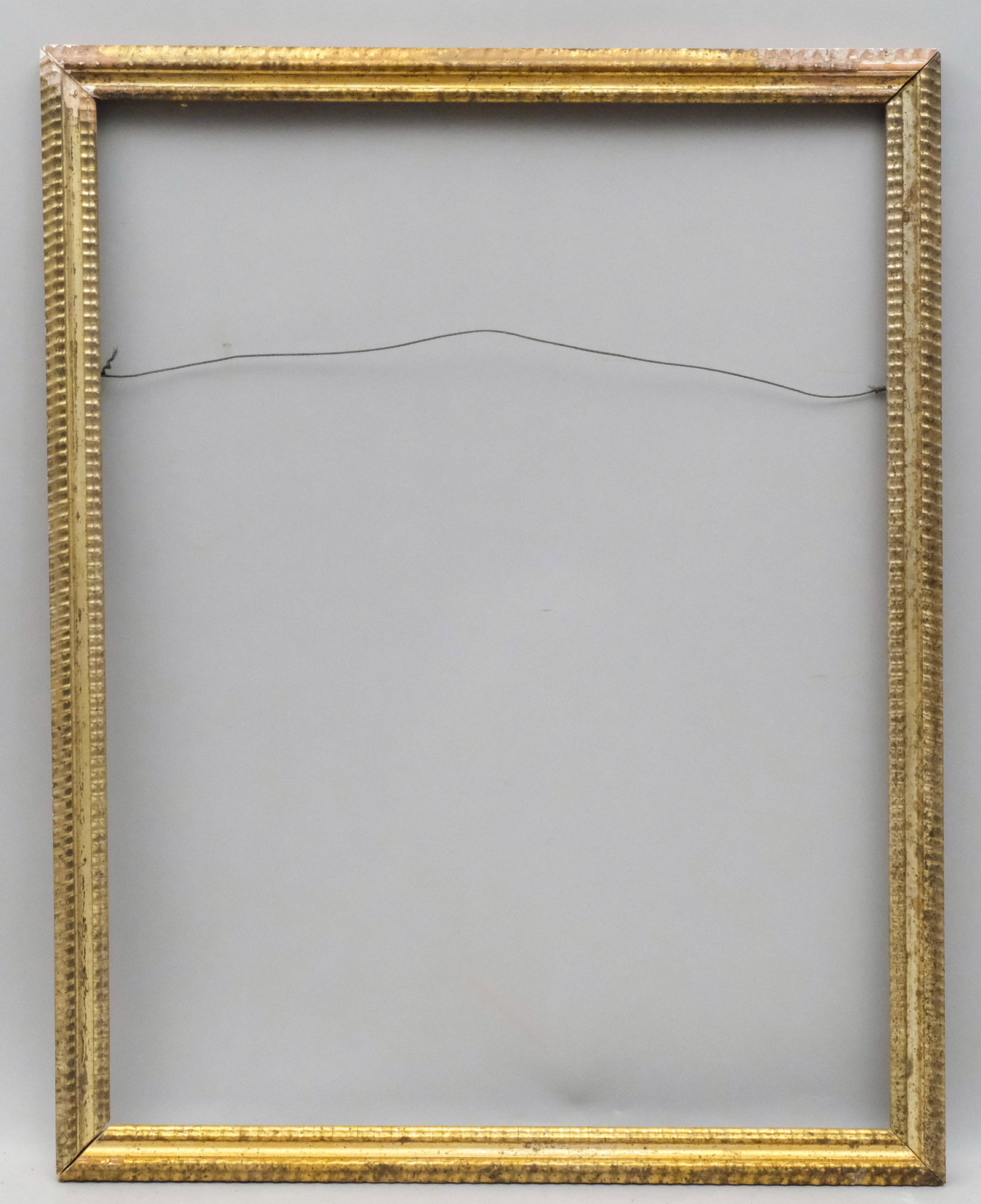 Lemon Gold Ripple Frame: American, ca. 1850, fine ripple molding. Rabbet: 23" x 30" Overall Dimensions: 25 1/4" x 32 1/2" Molding Width: 1 1/2"