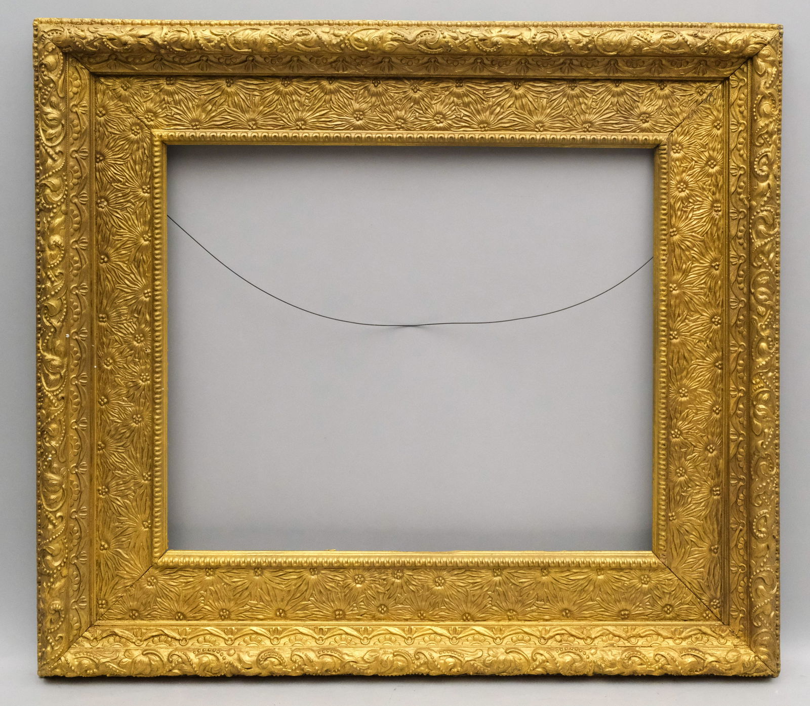Aesthetic Movement Gilt Frame with Sunflowers (1 of 5)