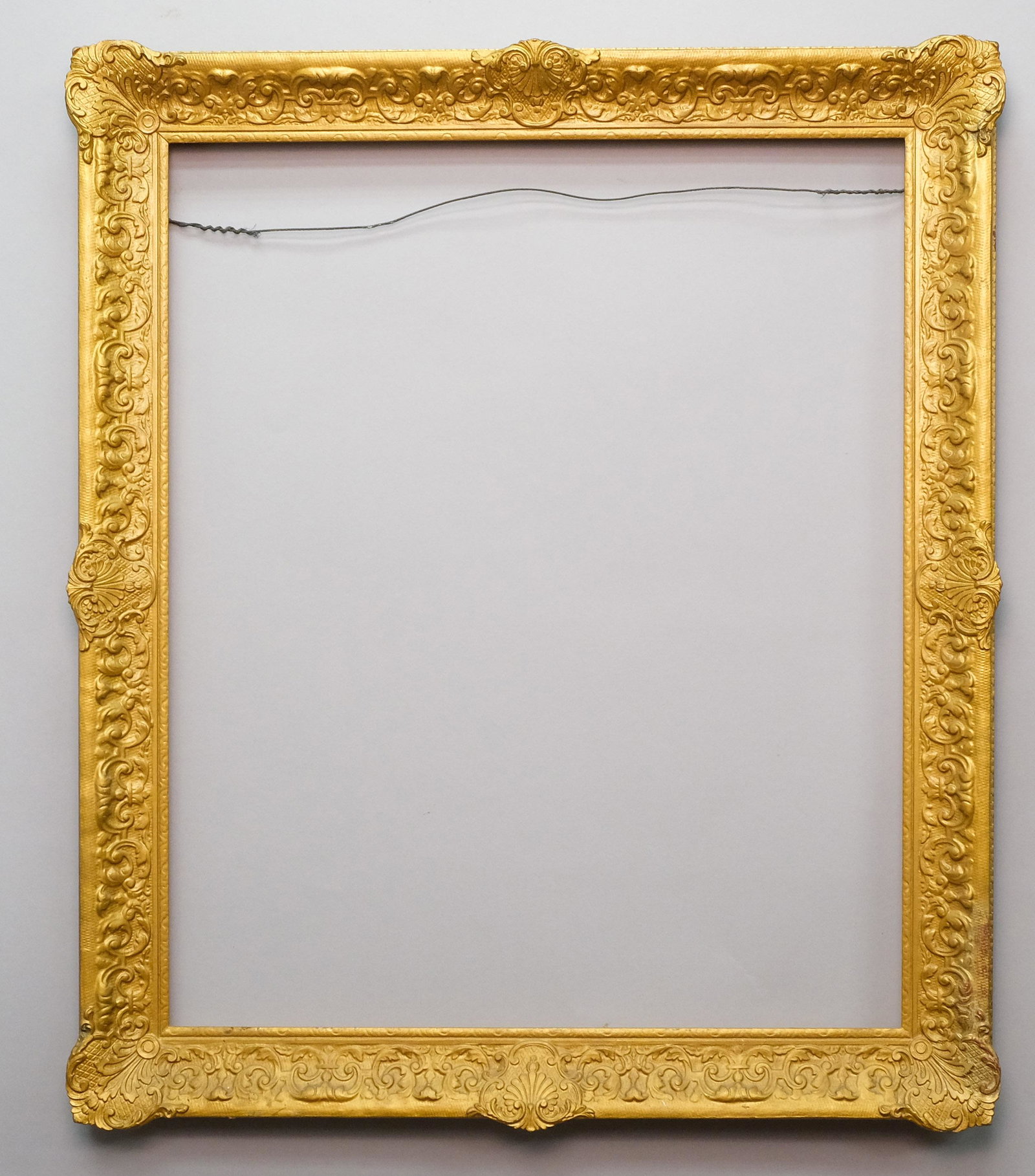 Louis XIV Giltwood Frame: American, ca. 1930, possibly Newcomb Macklin, Rabbet: 25" x 30" Overall Dimensions: 30 1/2" x 36" Molding Width: 3 1/2"
