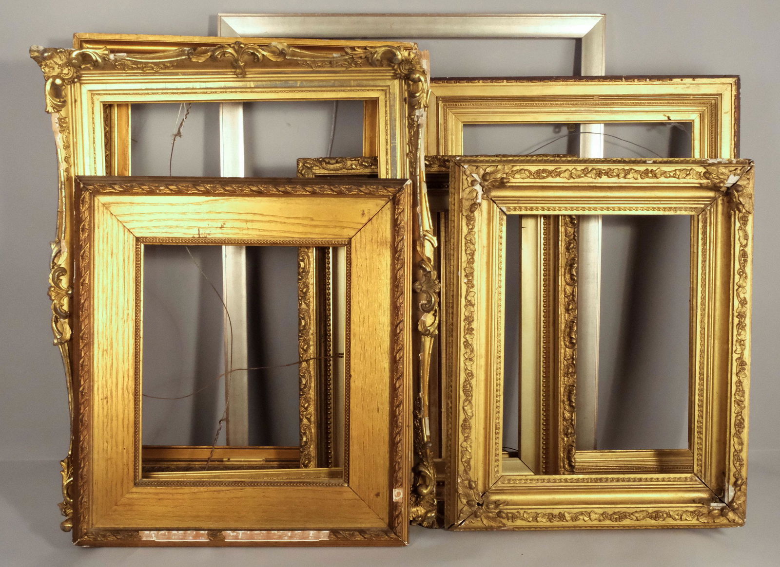 Lot of Seven Frames of Various Ages and Styles (1 of 3)