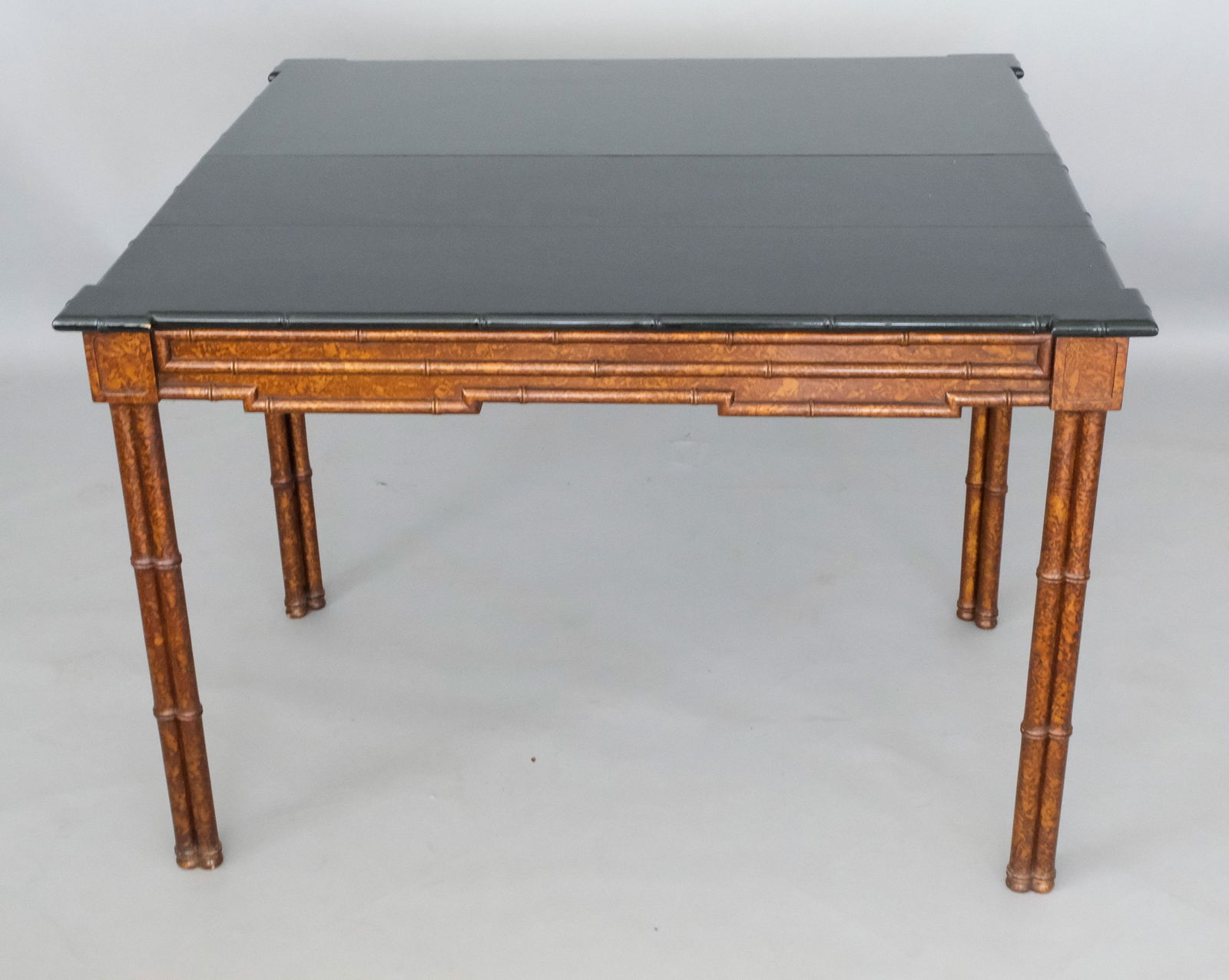 Faux Bamboo Console or Dining Table Lacquer Top (1 of 9)