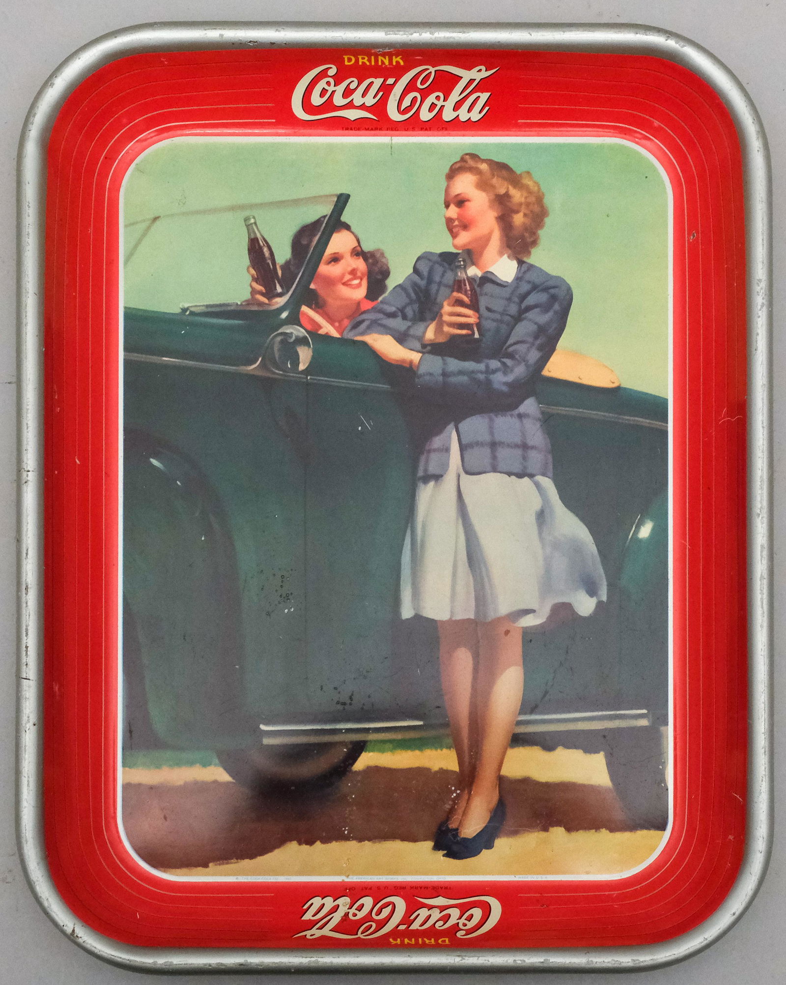 Coca-Cola Advertising Serving Tray 1942 (1 of 5)