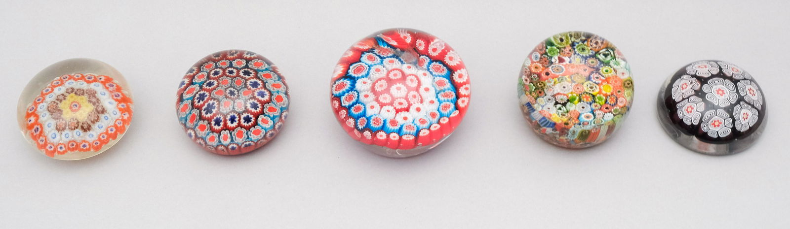 Lot of 5 Studio Art Glass Paperweights (1 of 9)