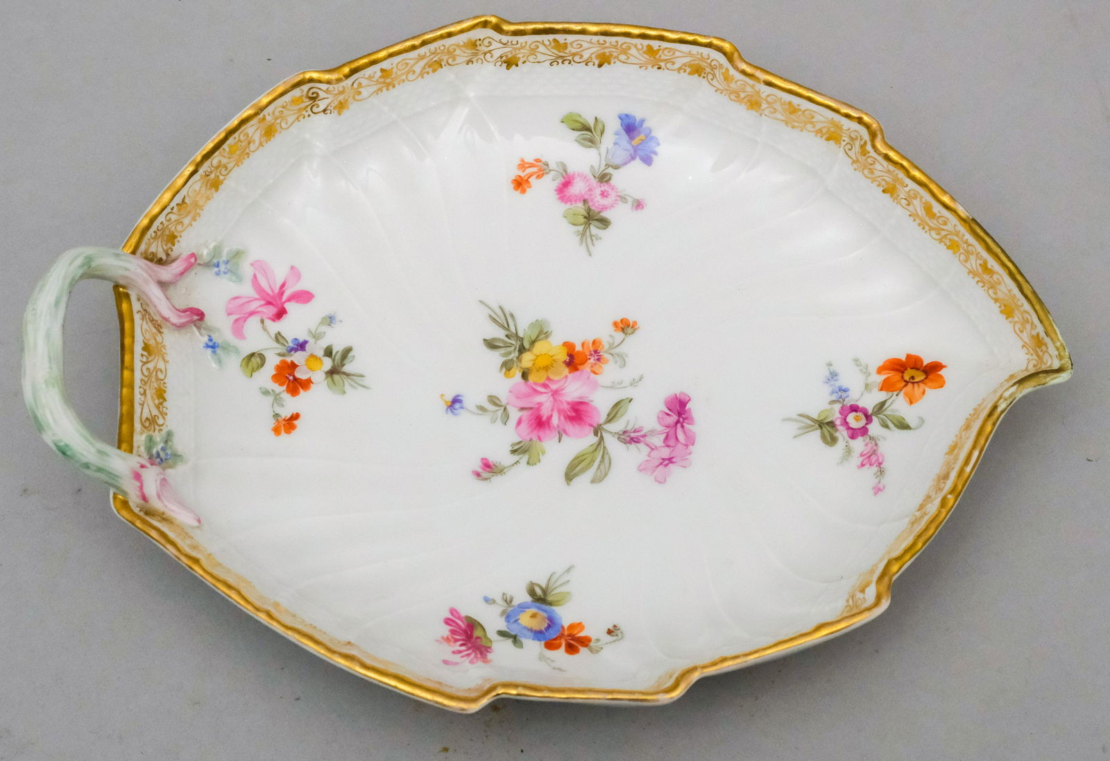 KPM Porcelain Leaf Form Serving Dish (1 of 6)