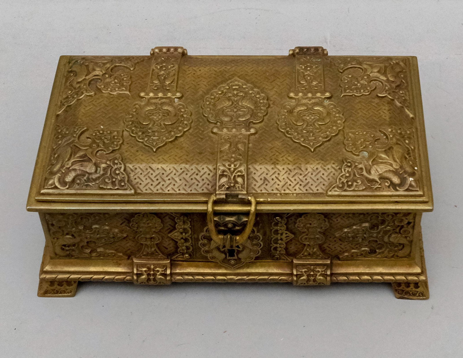 Antique Aesthetic German Bronze Bird Box (1 of 10)