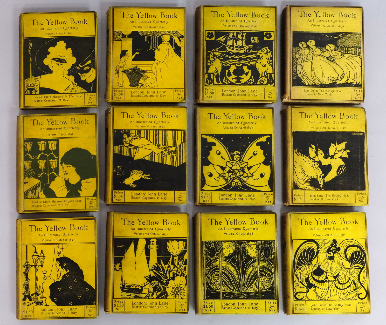 12 Volumes of Beardsley's Yellow Book (1 of 10)