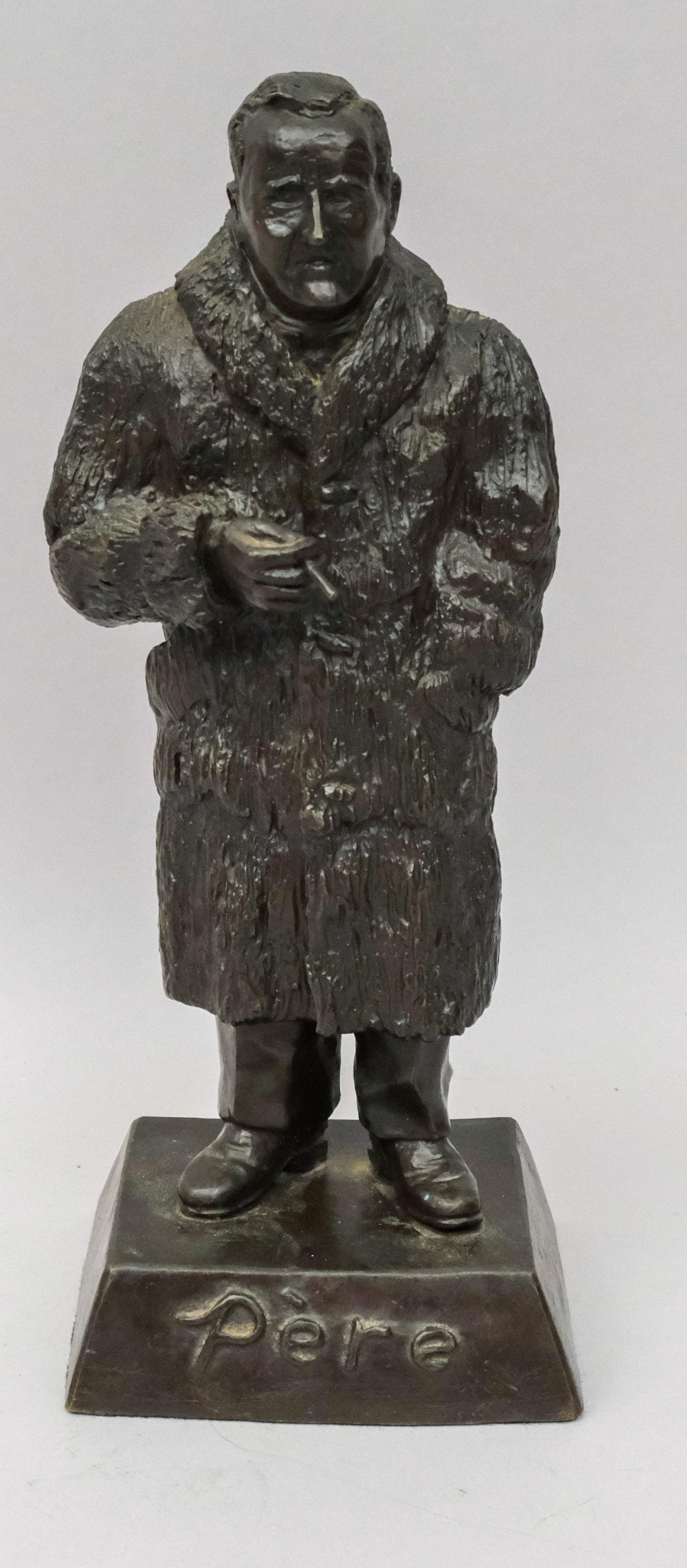 Bronze Pere Athol Murray by Don Toney: Famed Canadian Hockey Coach Athol Murray, by Don Toney, dated 1961, edition 44 of 50. 10 1/2".