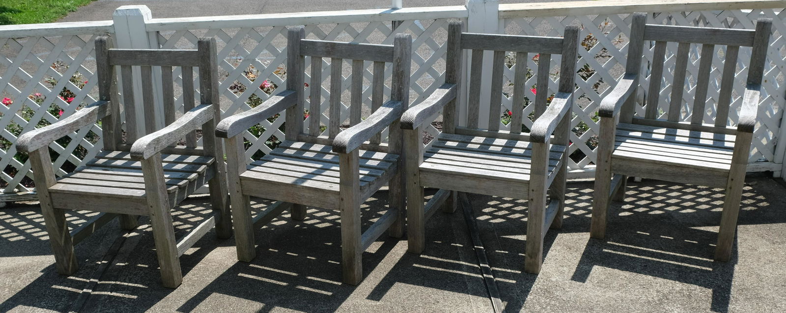Set of Barlow Tyrie Teak Outdoor Armchairs (1 of 6)