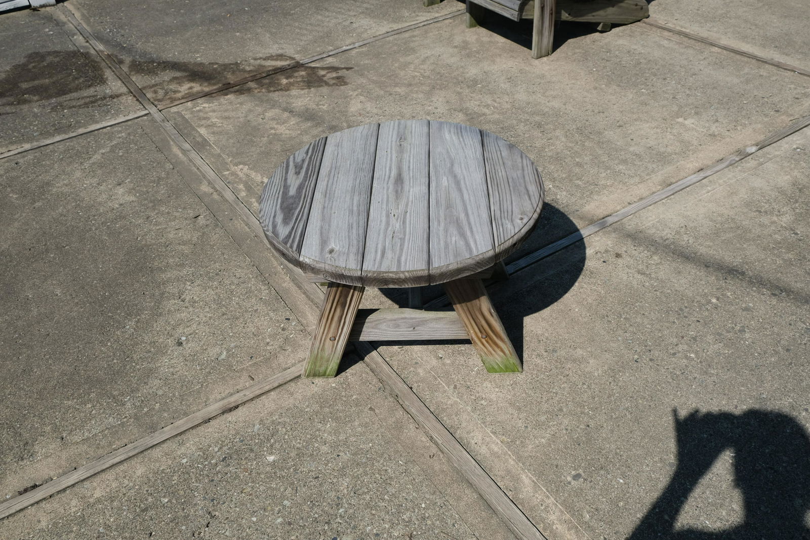 Small Wooden Outdoor Side Table (1 of 5)