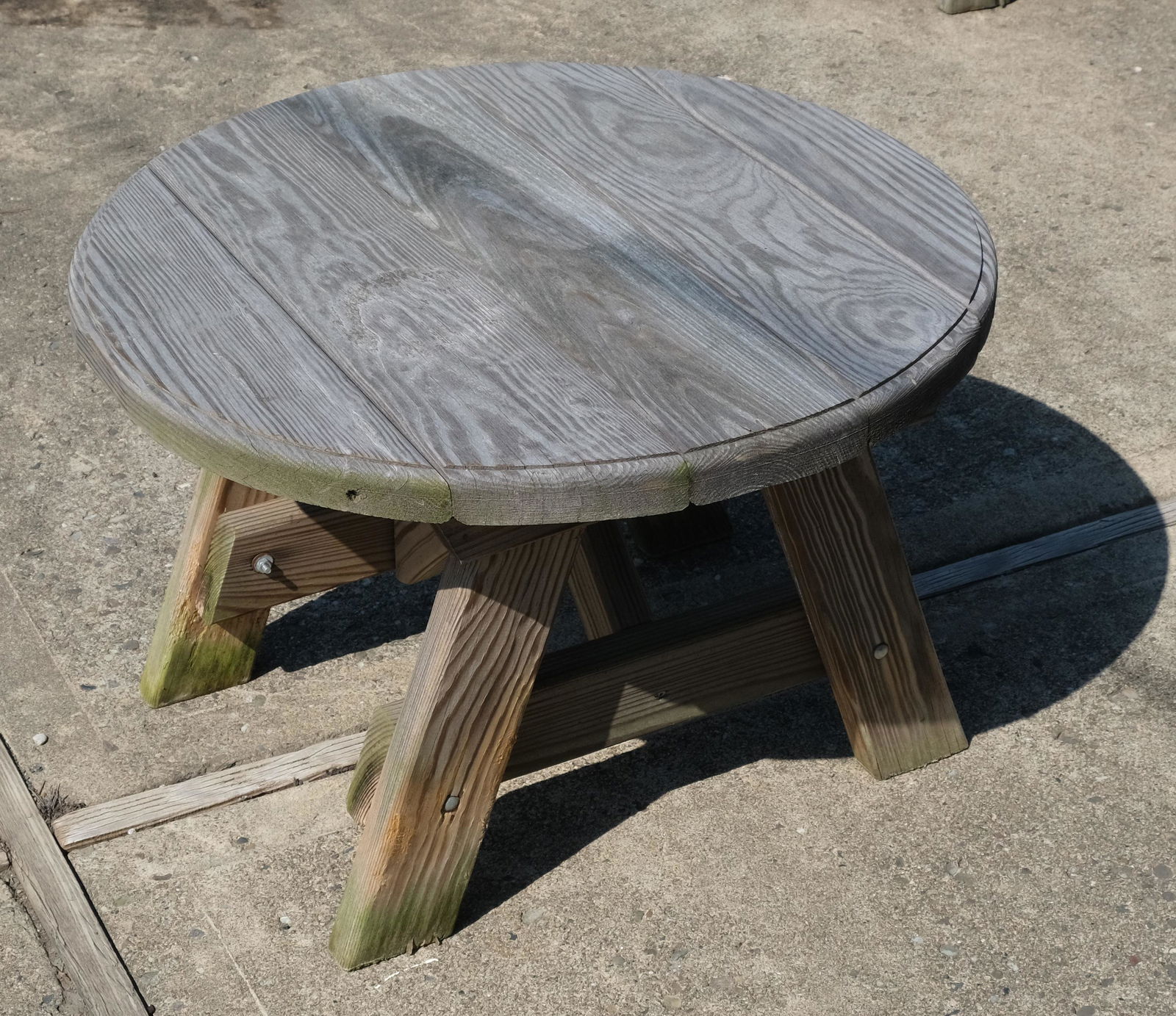 Small Wooden Outdoor Side Table (1 of 4)