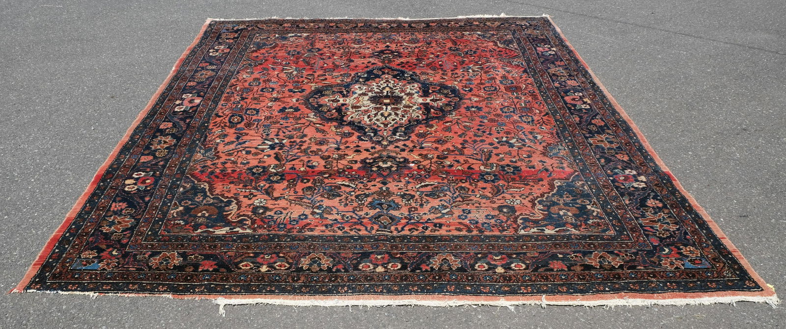 Large Antique Finely Woven Fereghan Sarouk Carpet (1 of 7)