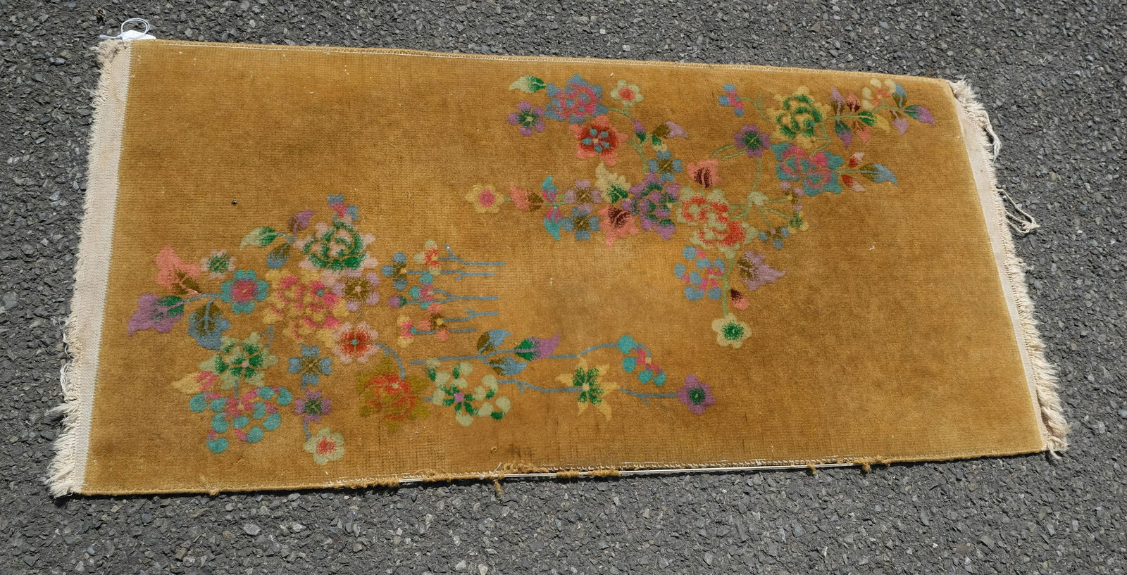 Small Antique Chinese Deco Rug (1 of 5)