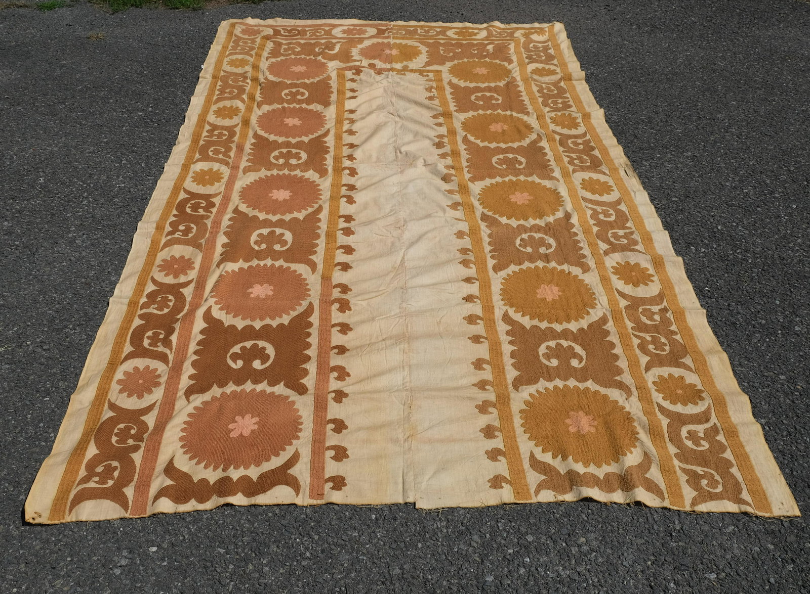 Rare 19th Century Suzani Embroidered Panel (1 of 8)