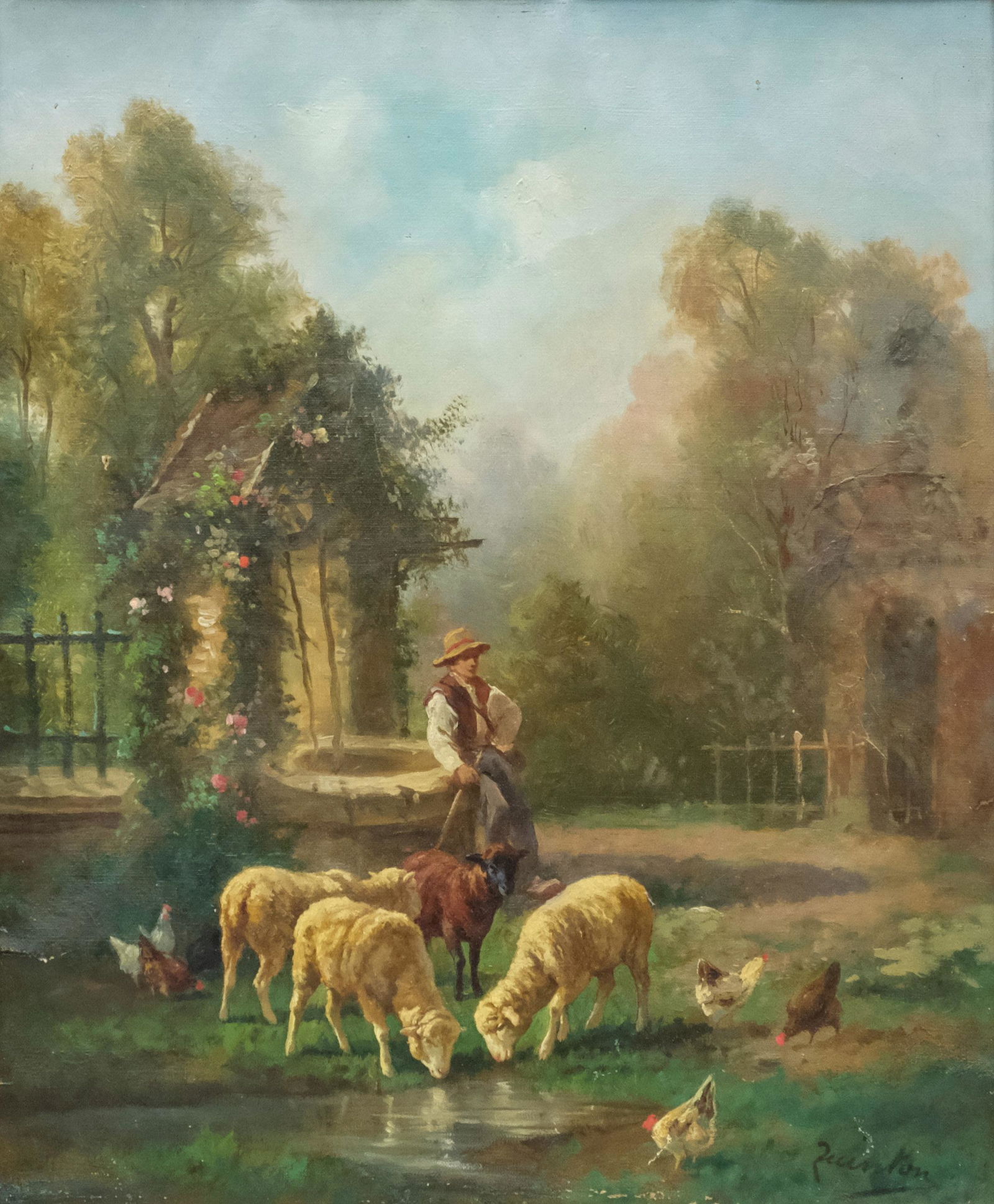 Clement Charles Henri Quinton, Shepherd Resting (1 of 6)