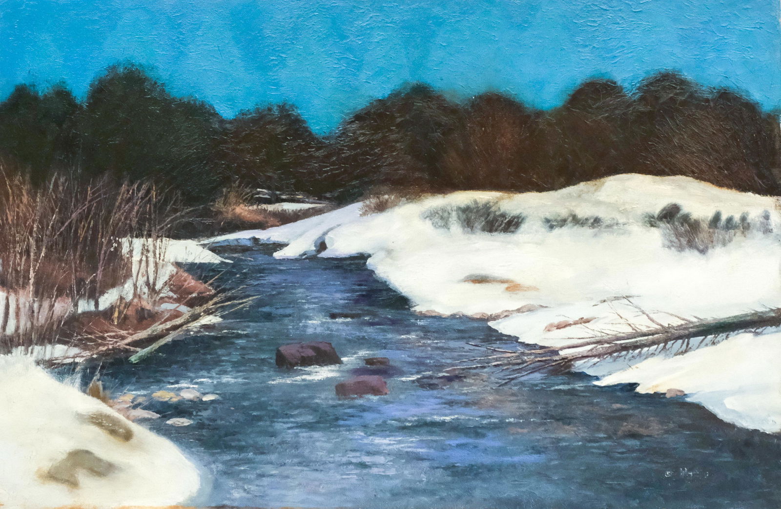 Colorado Landscape, "Geneva Creek in Winter" (1 of 6)