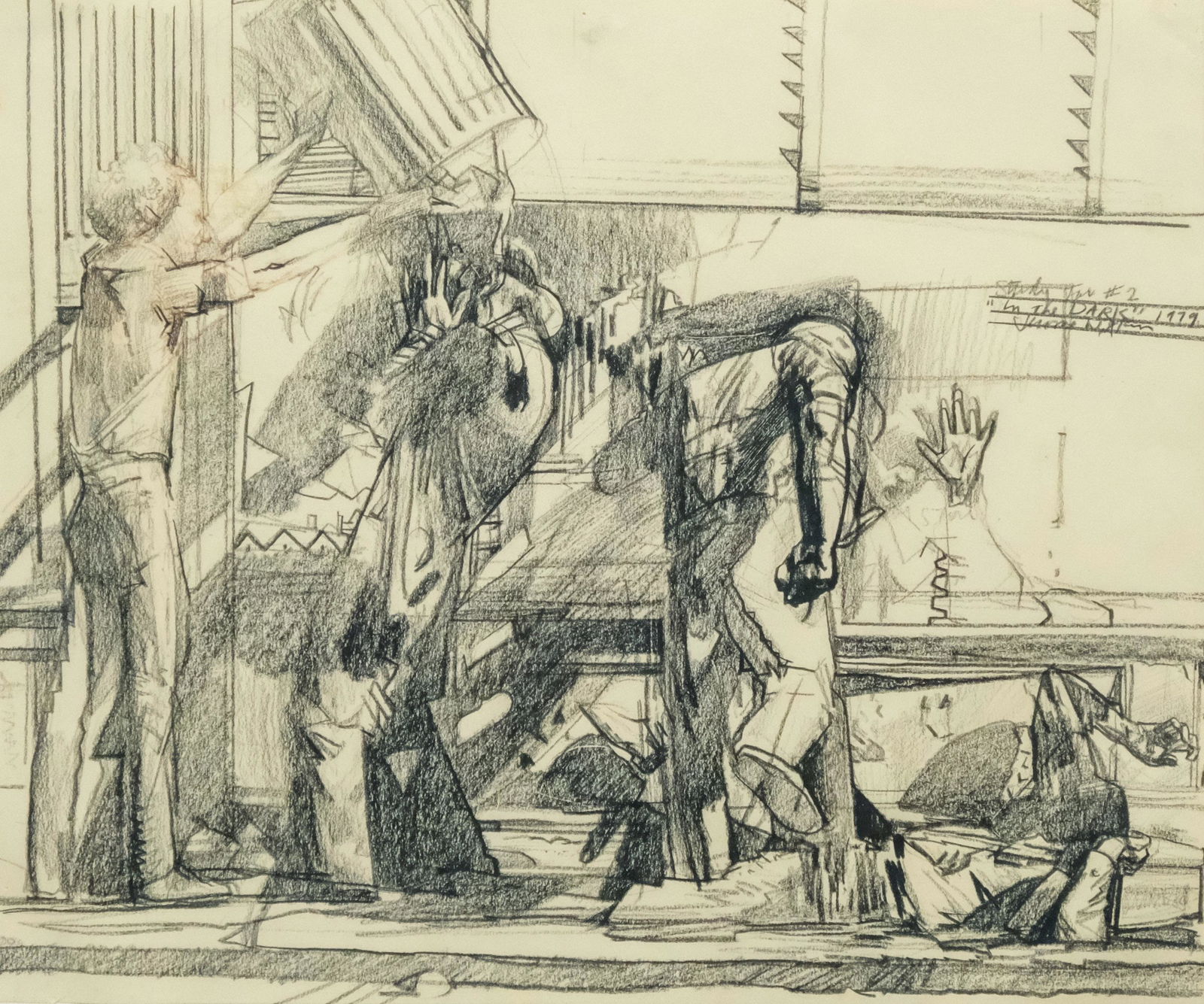 Jerome Witkin, "Study for #2, in the DARK" (1 of 6)