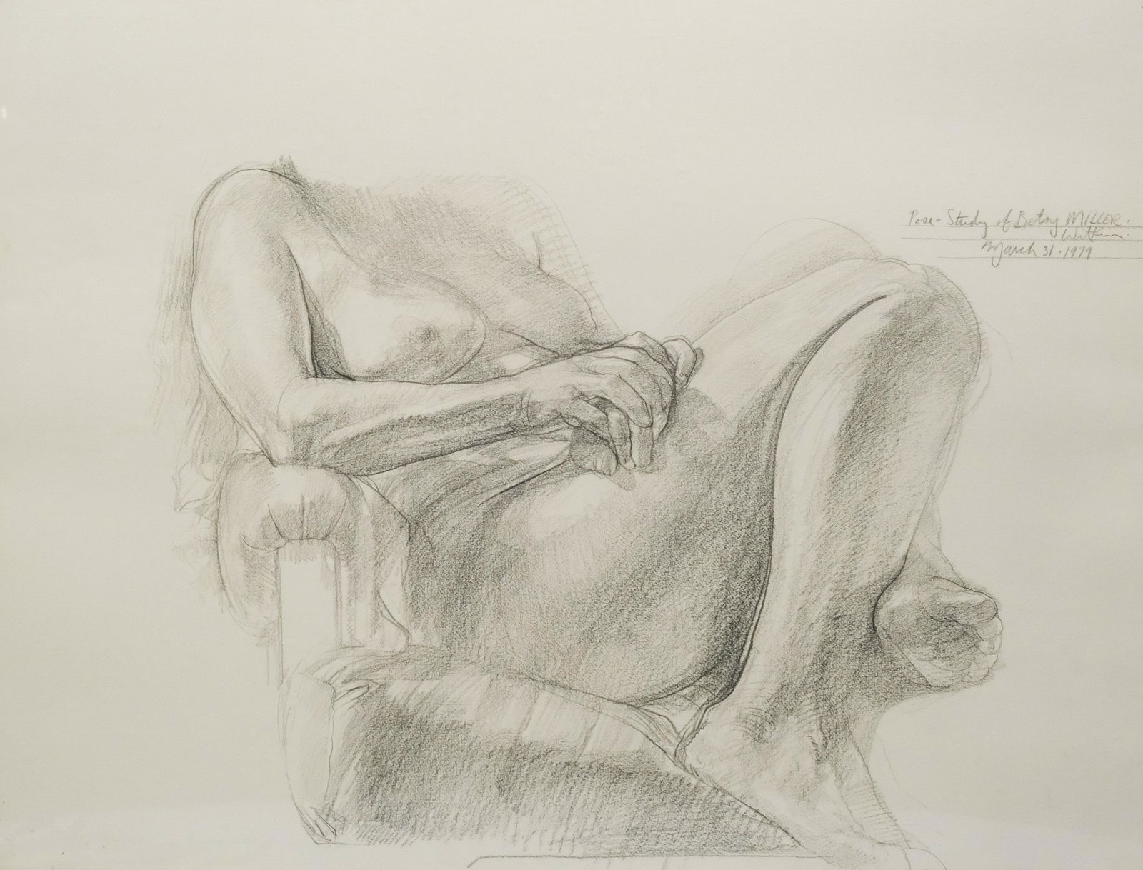 Jerome Witkin, "Pose-study of Betsy Miller" (1 of 5)